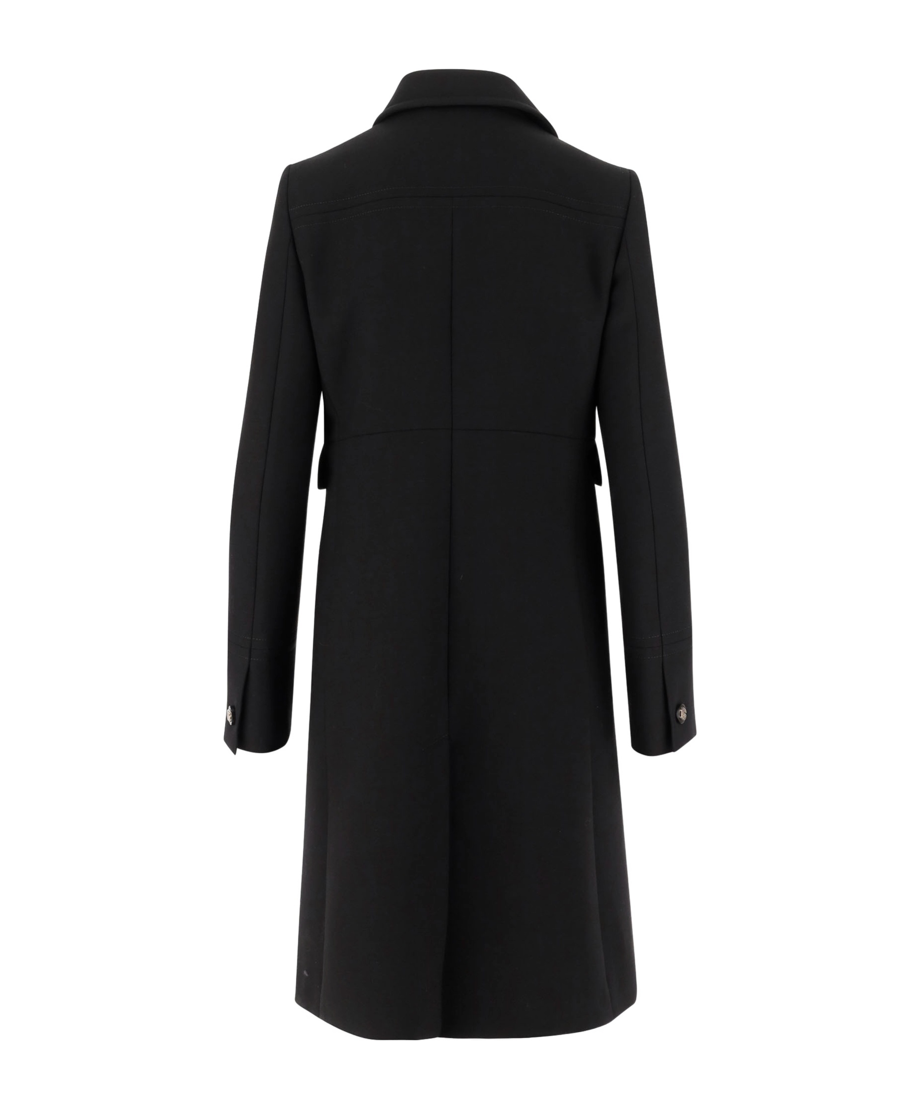 Gucci Double G Double-breasted Wool Coat In Black