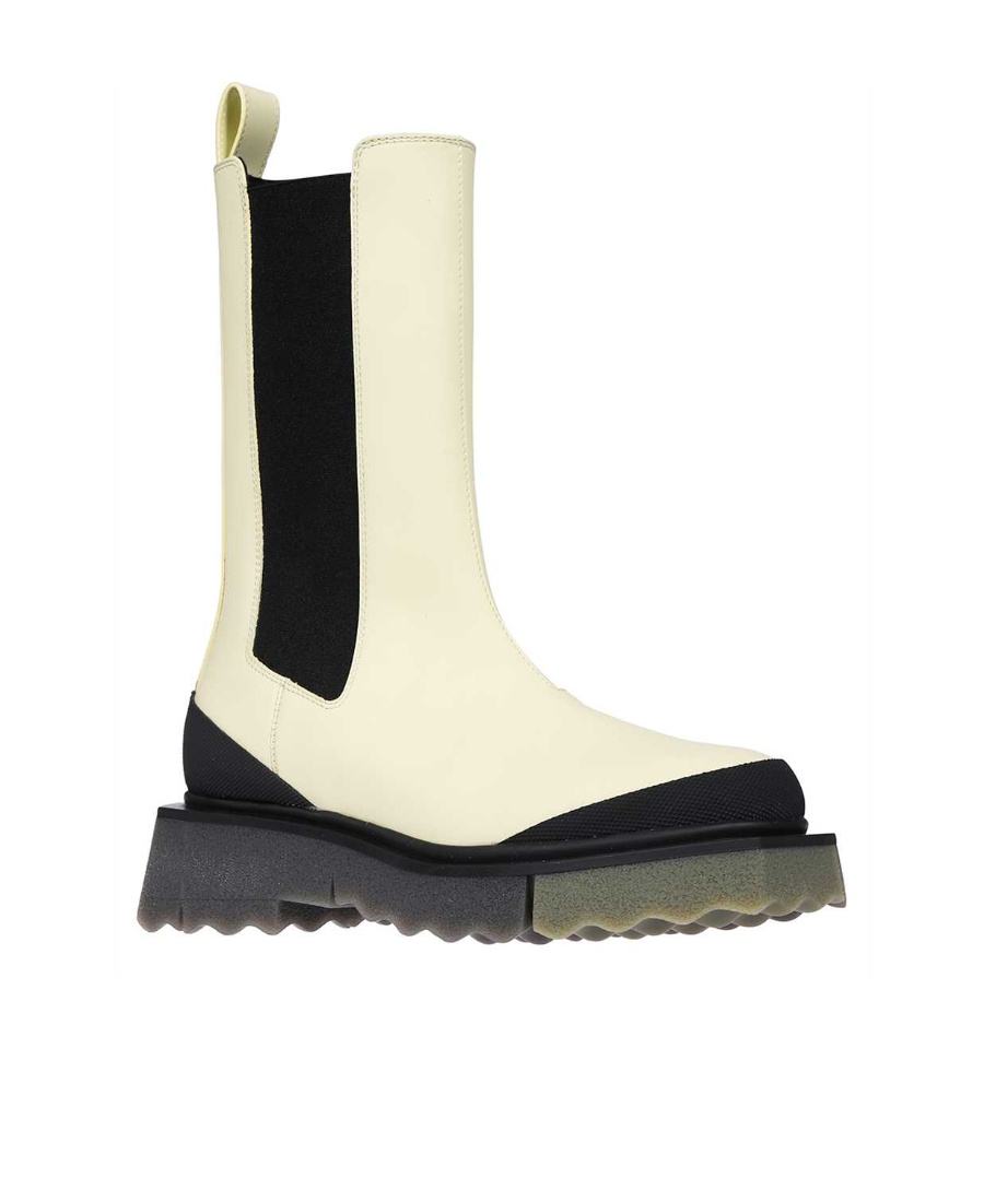 Off-white Sponge-effect Sole Chelsea Boots In Black