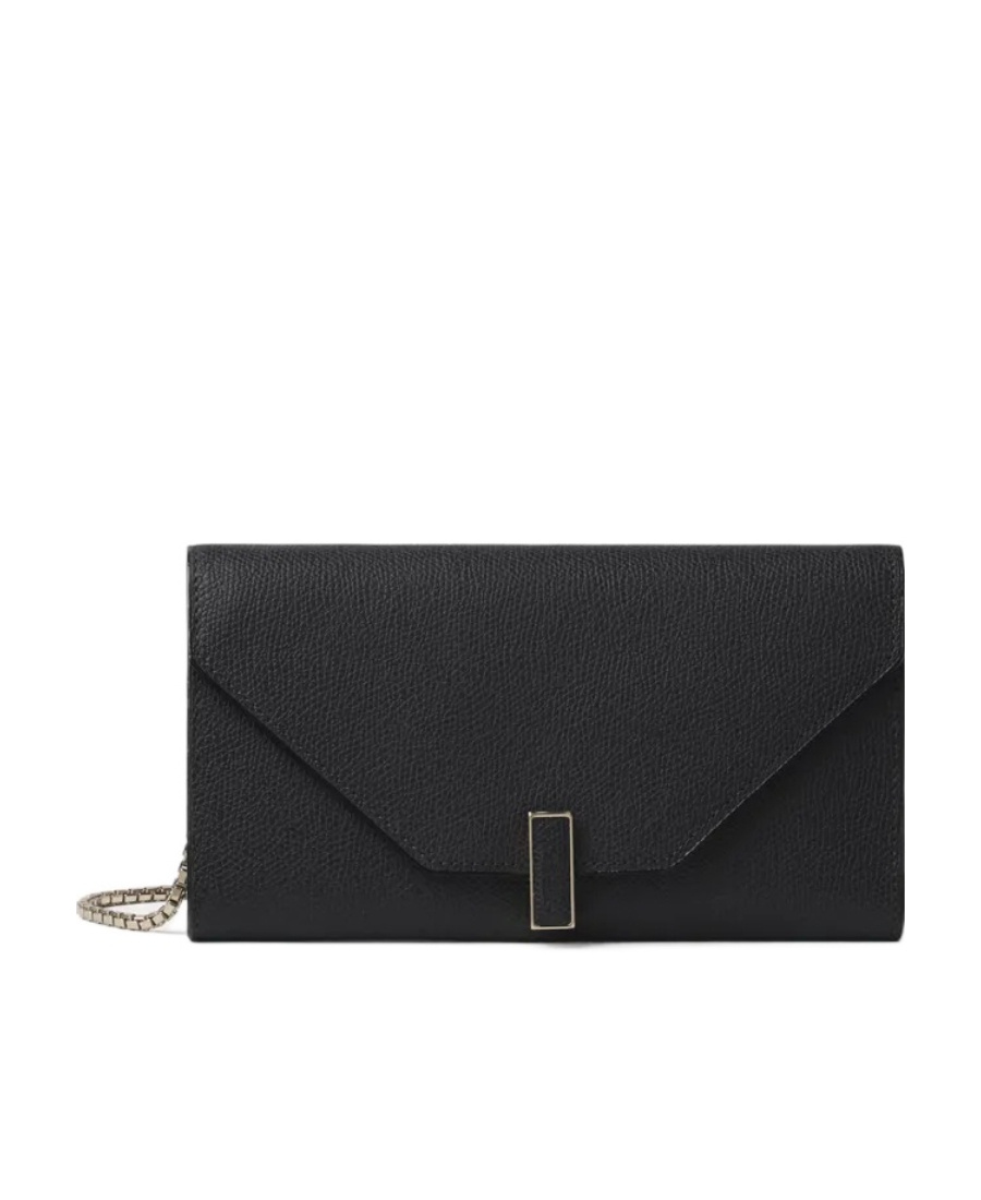 Valextra Foldover-top Chain-linked Wallet