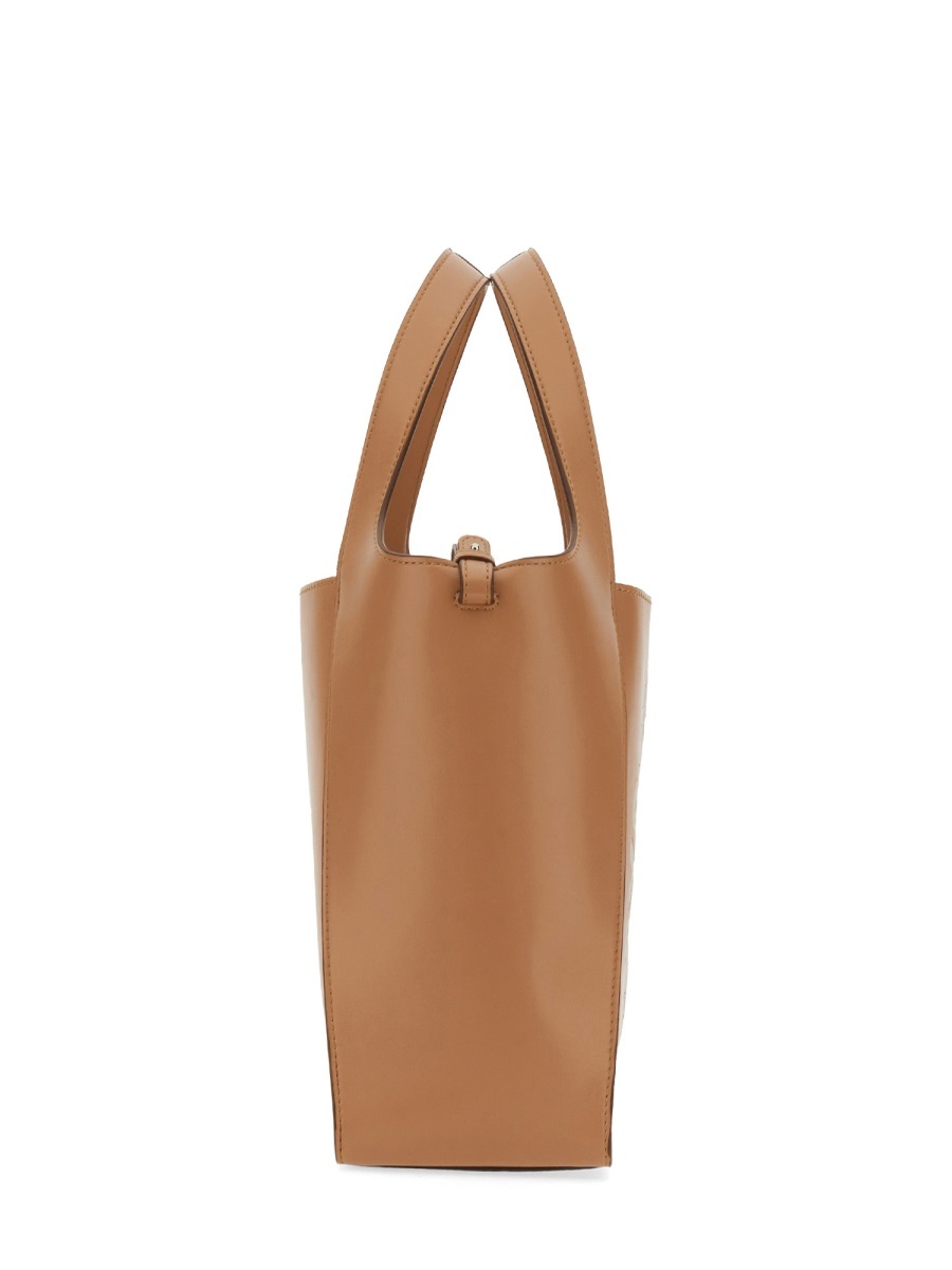 Stella Mccartney Logo Detailed Shoulder Bag In Brown