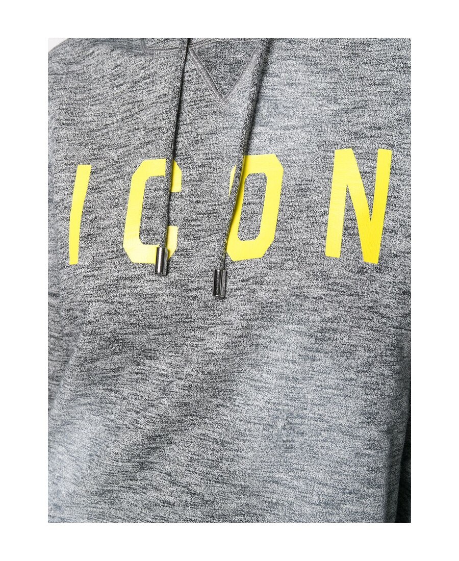 Shop Dsquared2 Icon Hoodie In Gray