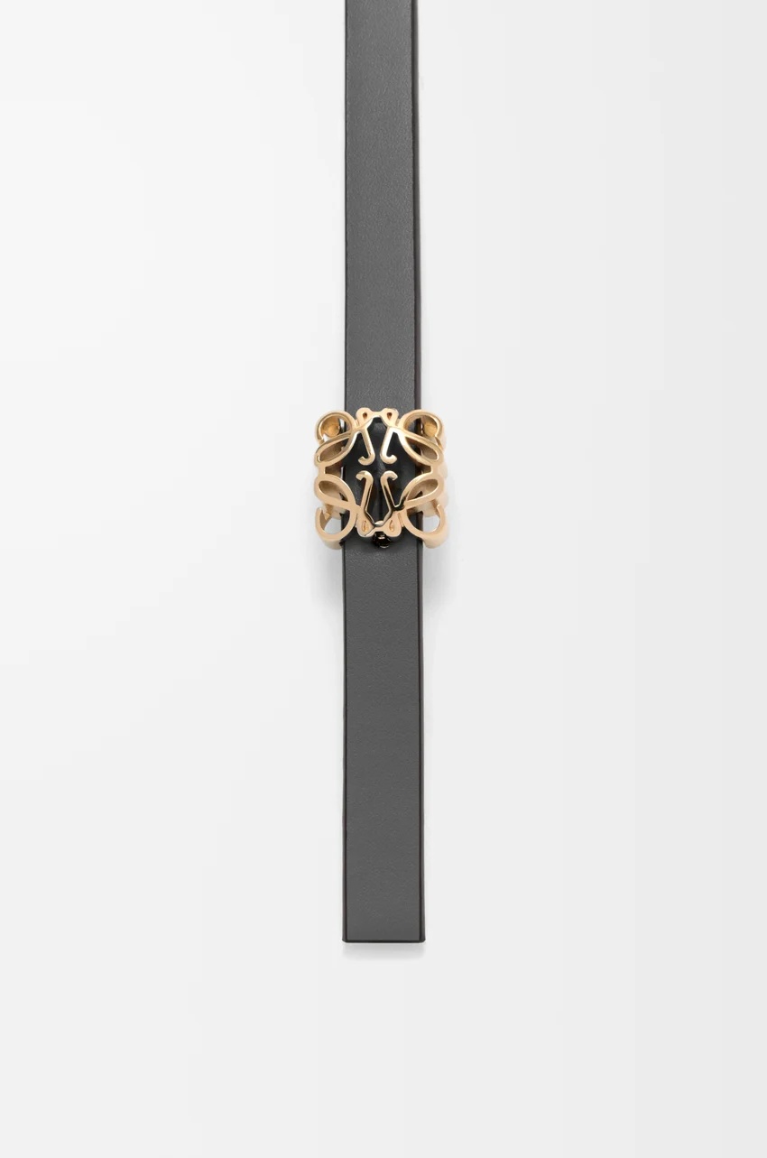 Loewe Reversible Anagram Bombe Belt In Black