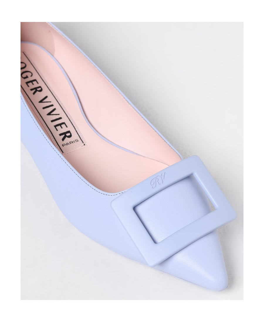 Roger Vivier Gomettine Ballet Flats In Blue