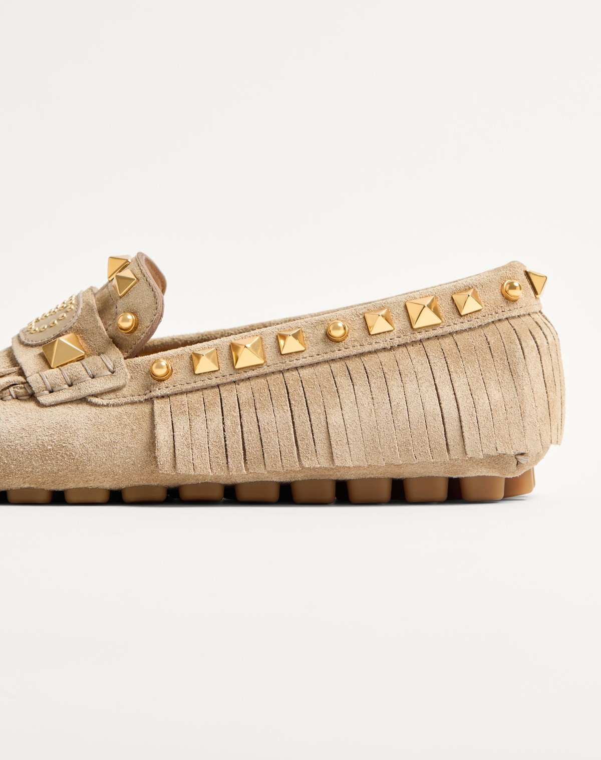 Valentino `vg Plaster Caster` Loafers In Nude