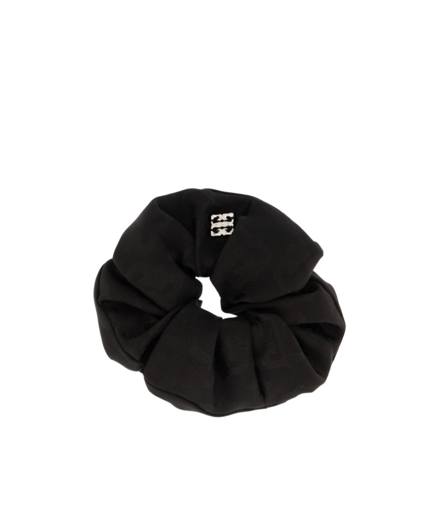 Givenchy Oversized Scrunchy In Velvet With 4g Liquid Detail In Black