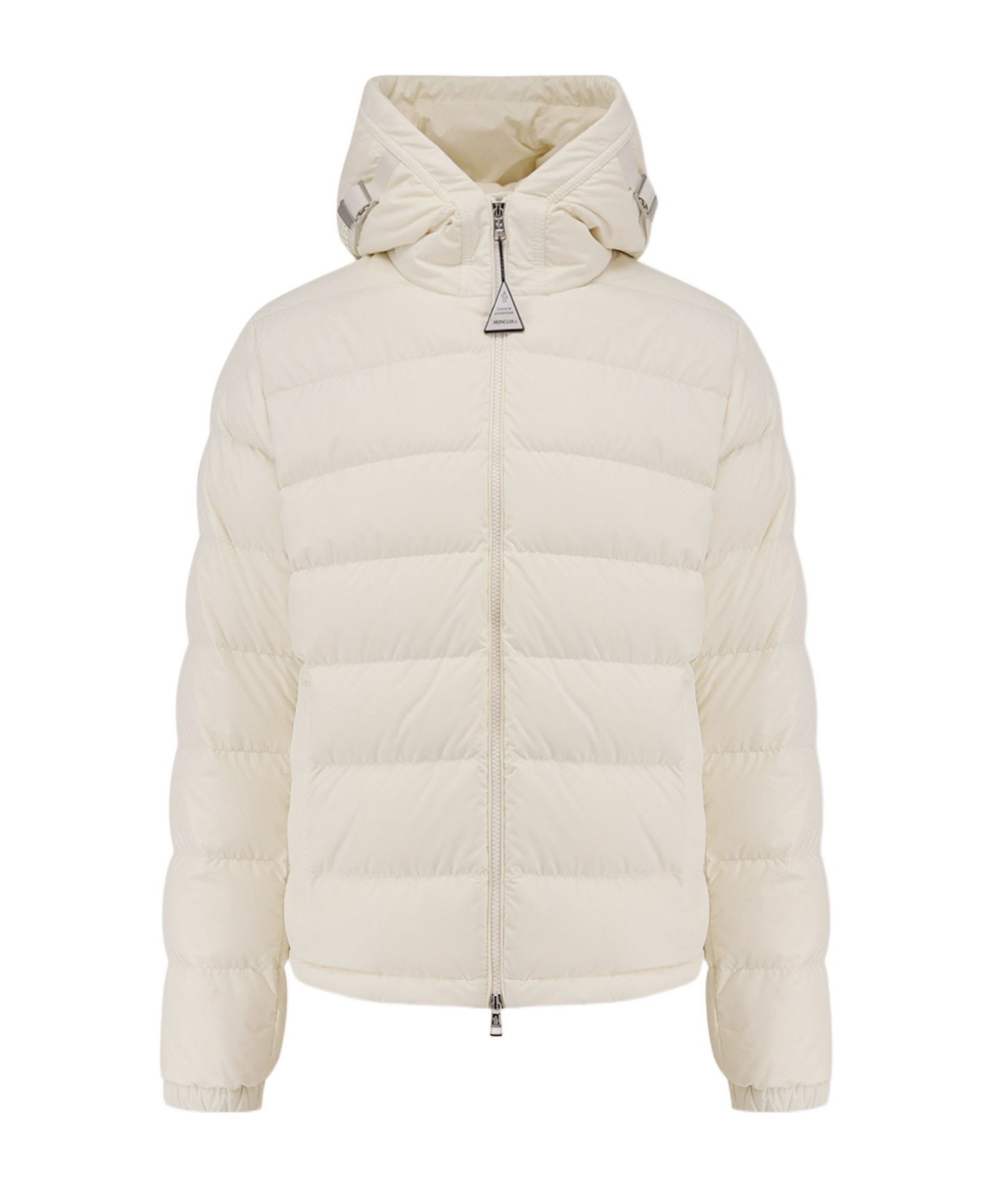 Moncler Men Laveraet Nylon Down Jacket With Hood In Neutral