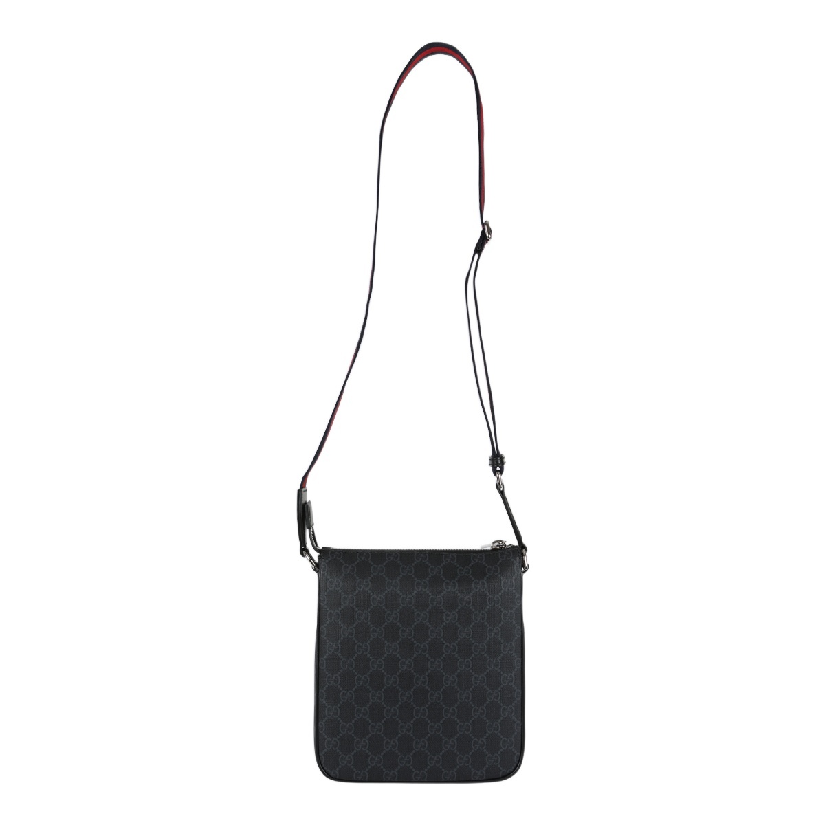 Gucci Gg Supreme Canvas Messenger Bag In Black