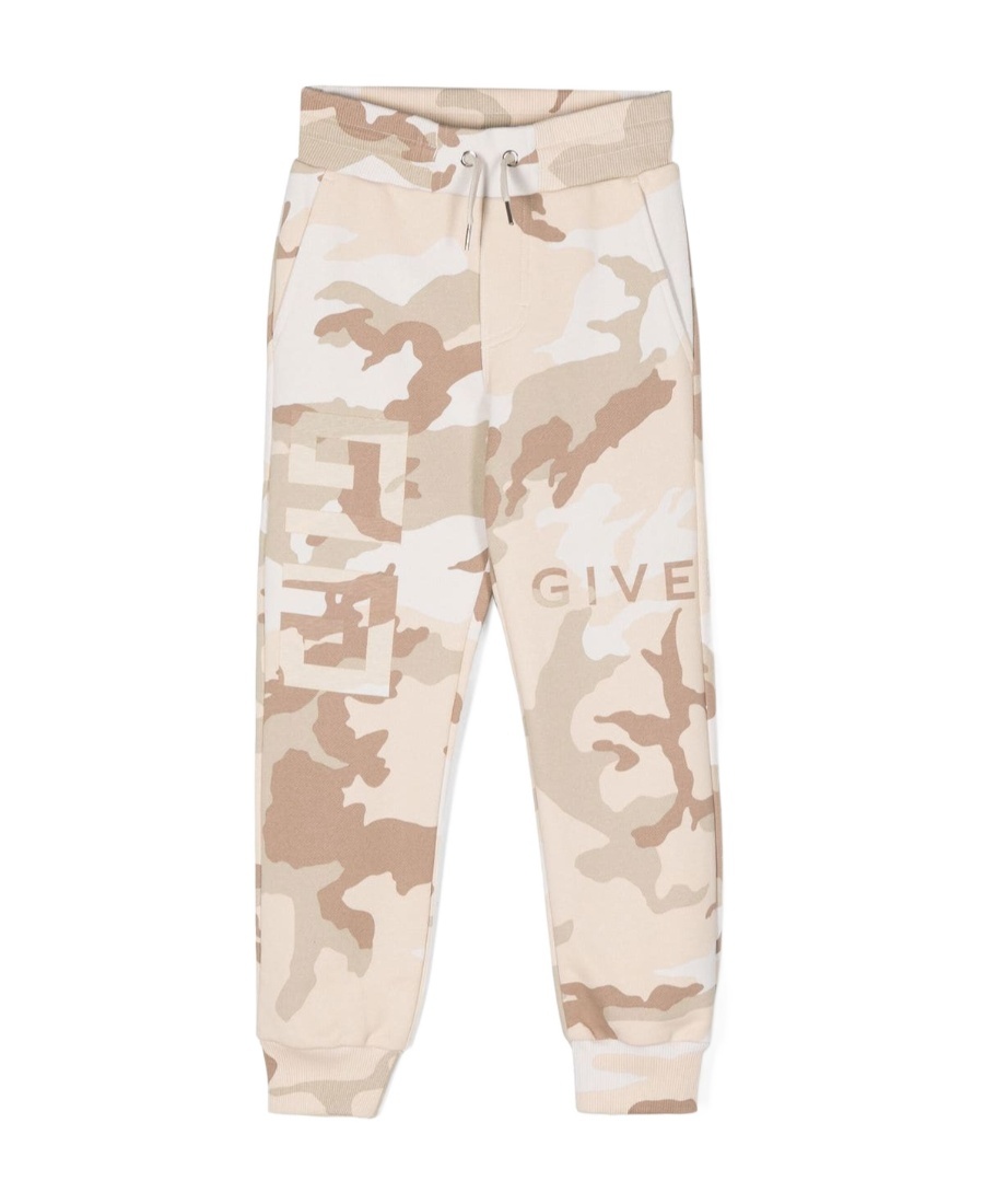Givenchy Printed Camouflage Sweatpants In Nude