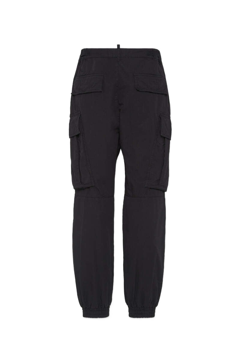 Dsquared2 Cotton Straight-leg Trousers In Black