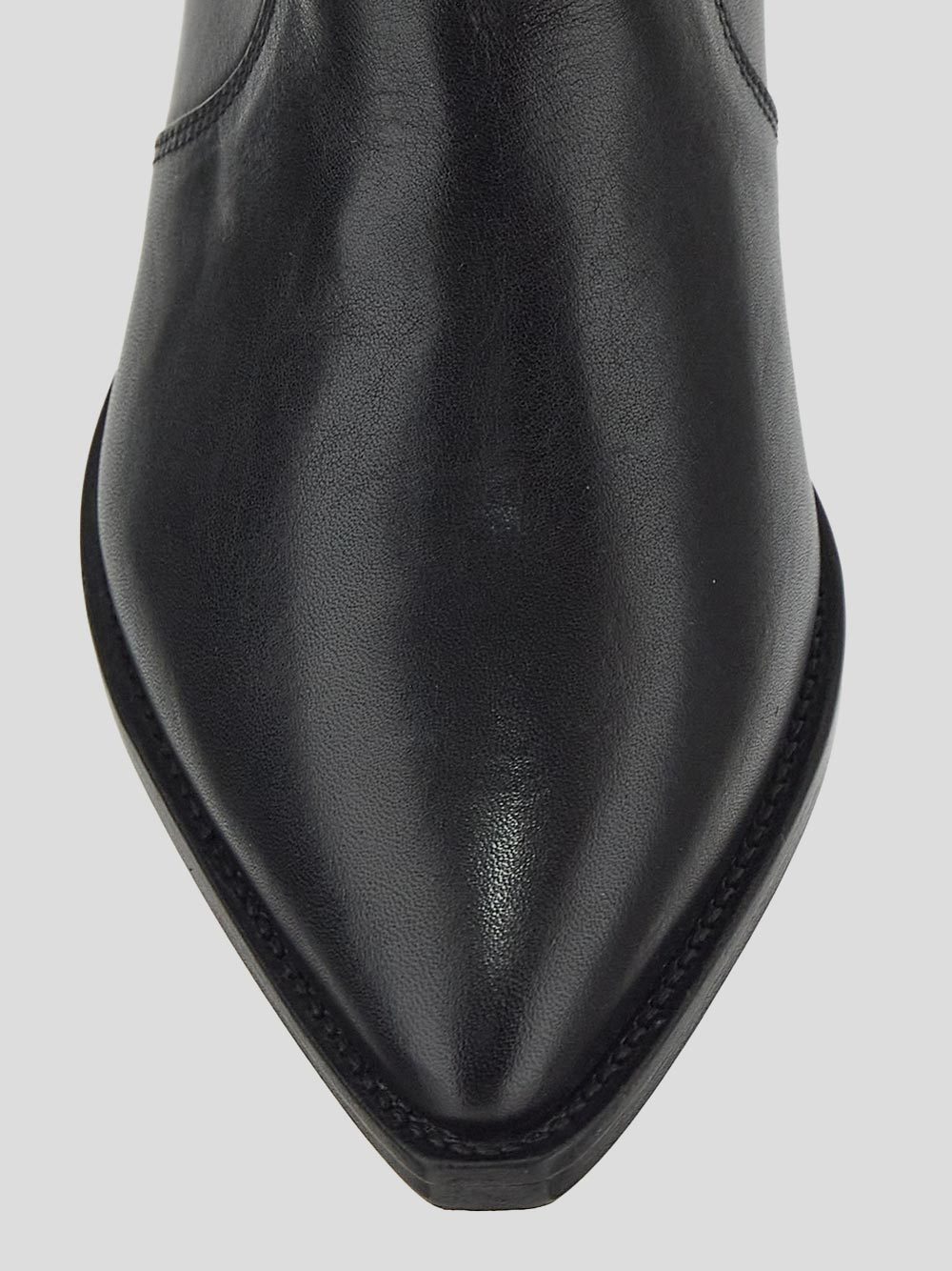 Isabel Marant Denvee Black Knee-high Boots With Medium Block Heel In Leather Woman In Black