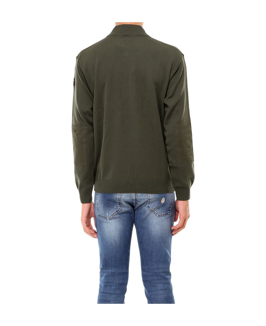Paul & Shark Half-zip Sweater In Green