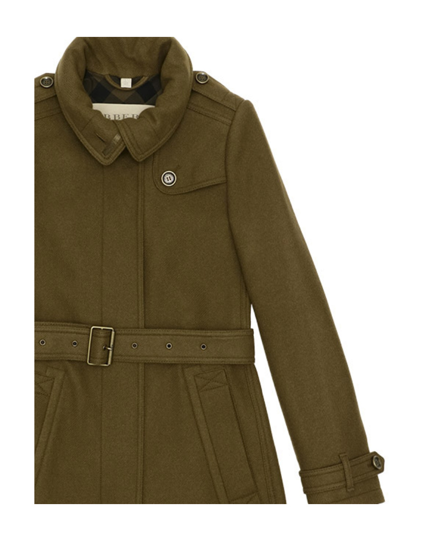 Burberry Medium And Long Single-breasted Overcoat In Brown
