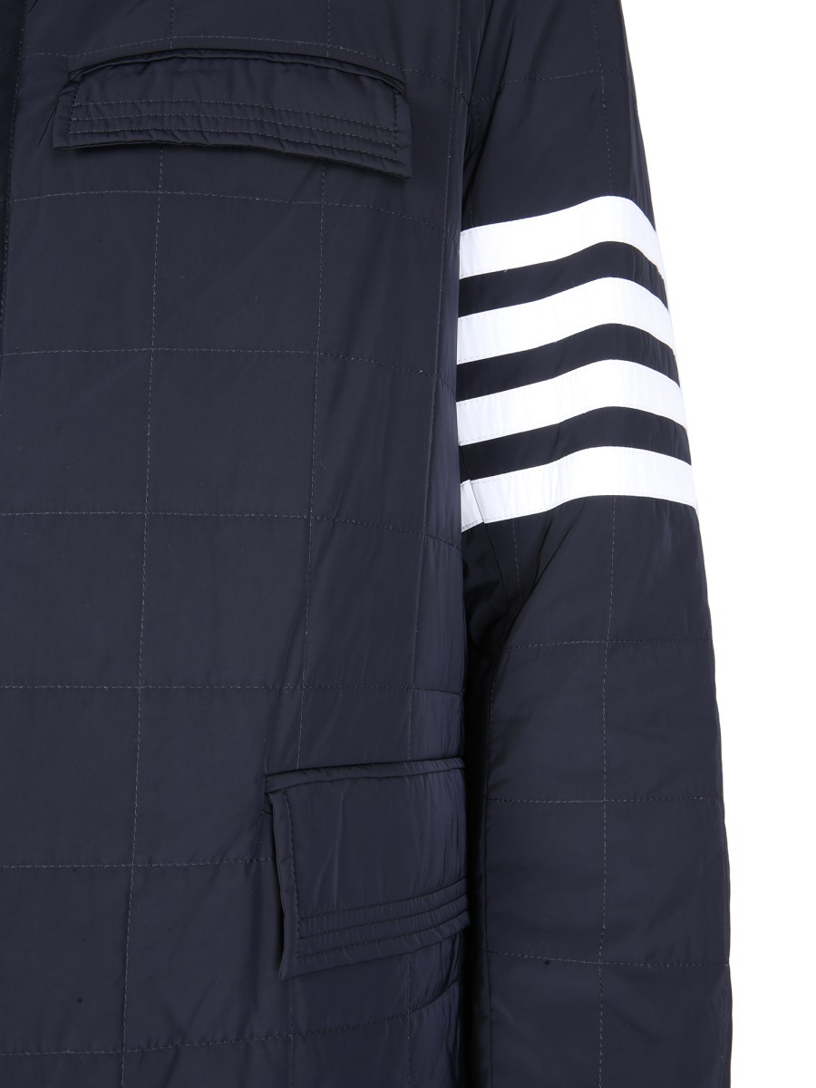 THOM BROWNE TB DOWNFILLED CHESTERFIELD 4BAR OVR CT B