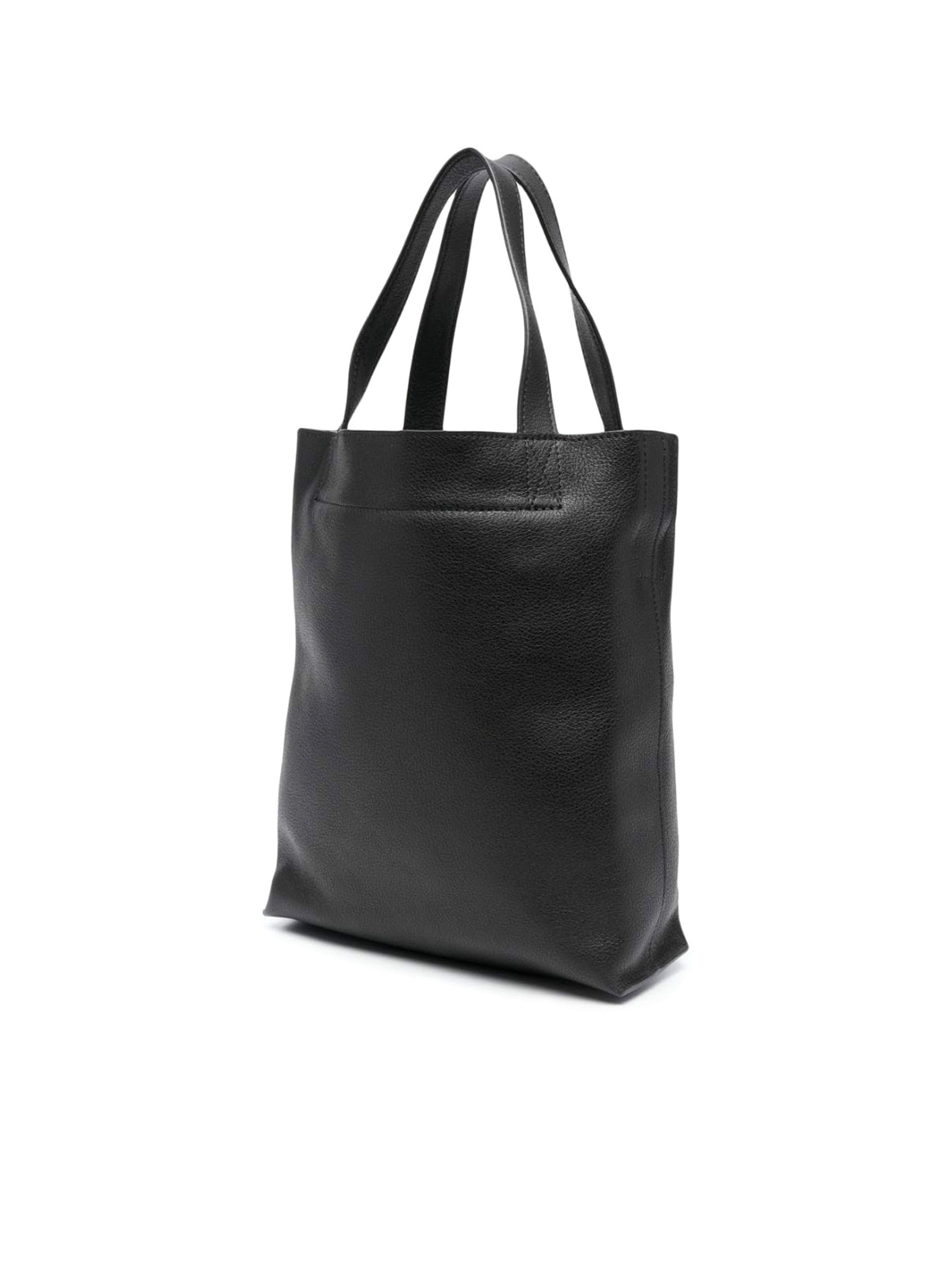 Apc Small Maiko Leather Tote Bag In Black