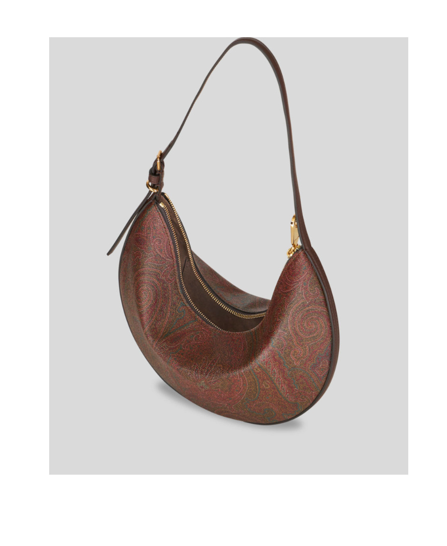 Etro Hobo Essential Small Shoulder Bag In Brown