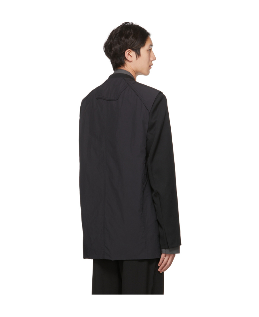 Juunj Logo Laminated Blazer In Black