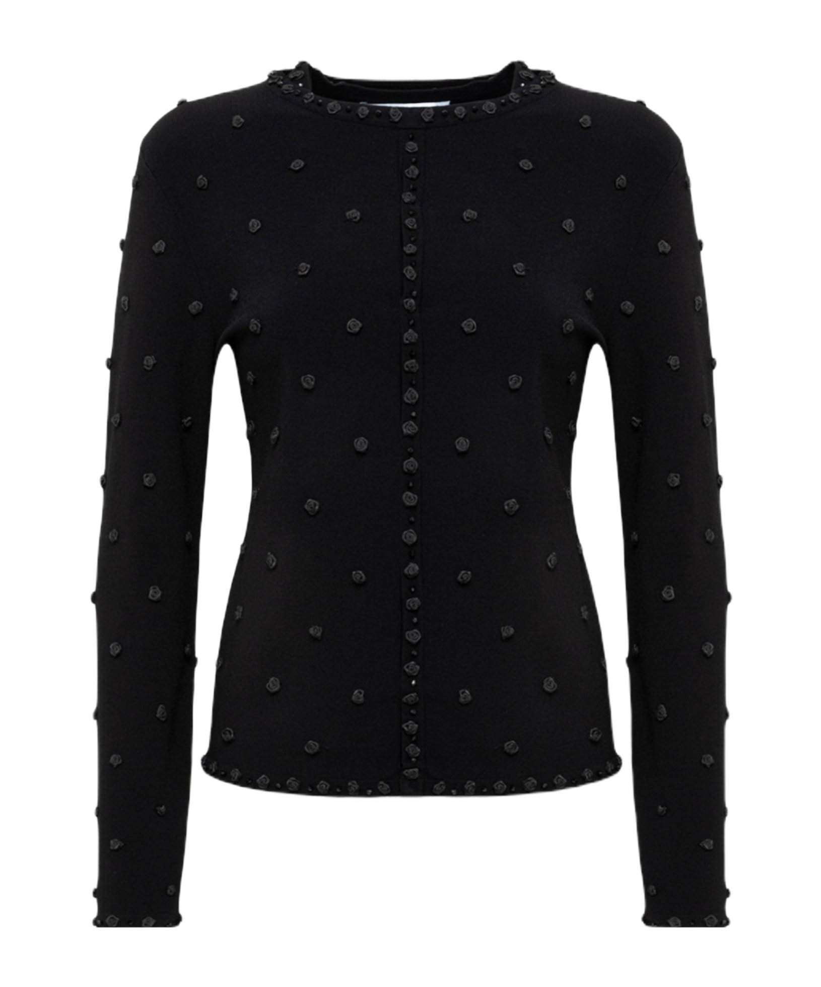 Blugirl Floral-appliqué Cardigan And Top Set