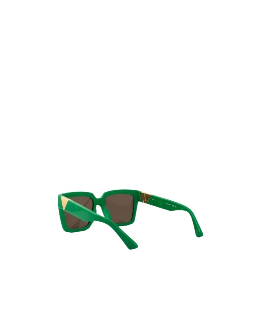 Bottega Veneta Womens Green 6j000394 Bv1212s Rectangle-frame Acetate Sunglasses In Green