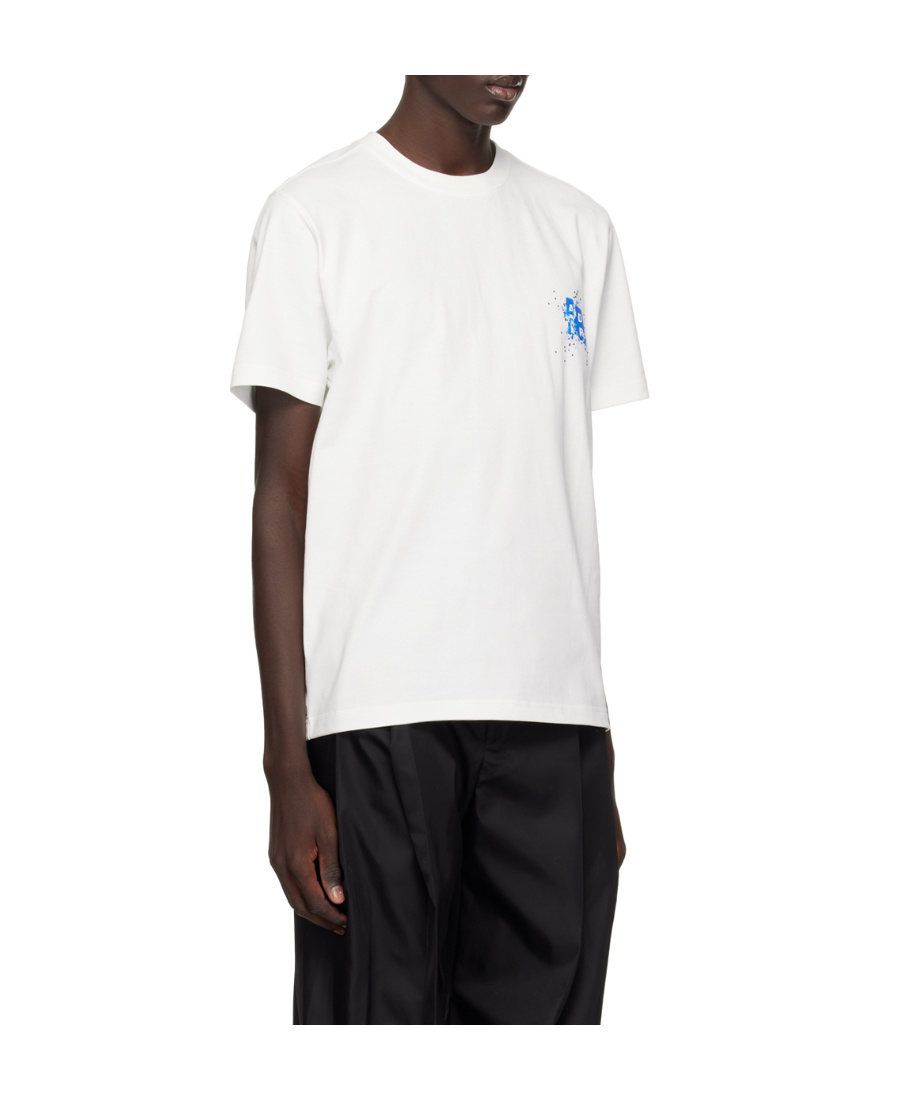 Ader Error Crystal Short-sleeved T-shirt In White