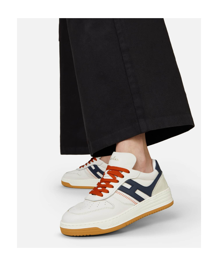 Hogan Logo-patch Low-top Sneakers In White
