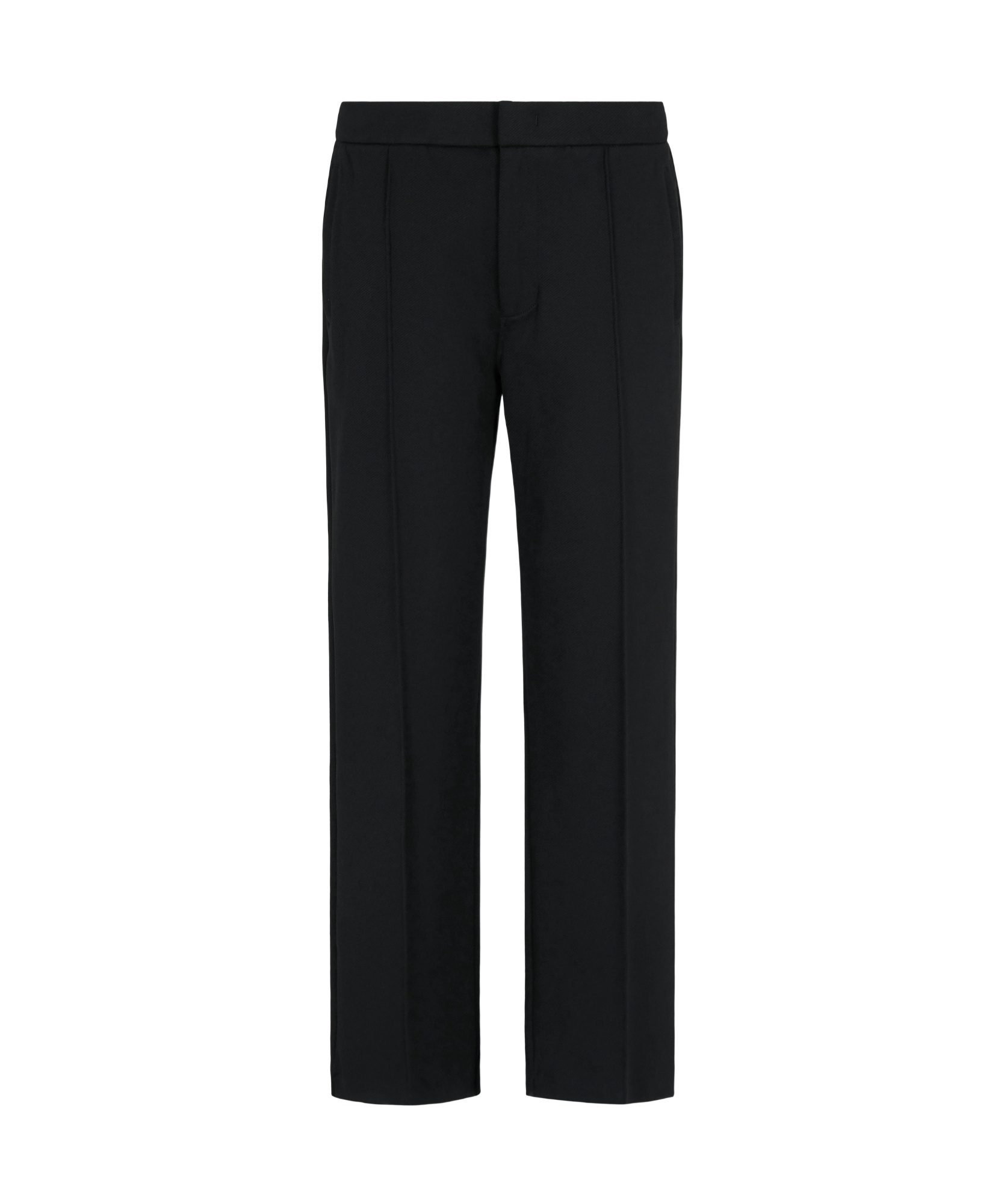Emporio Armani Straight Casual Pants In Black