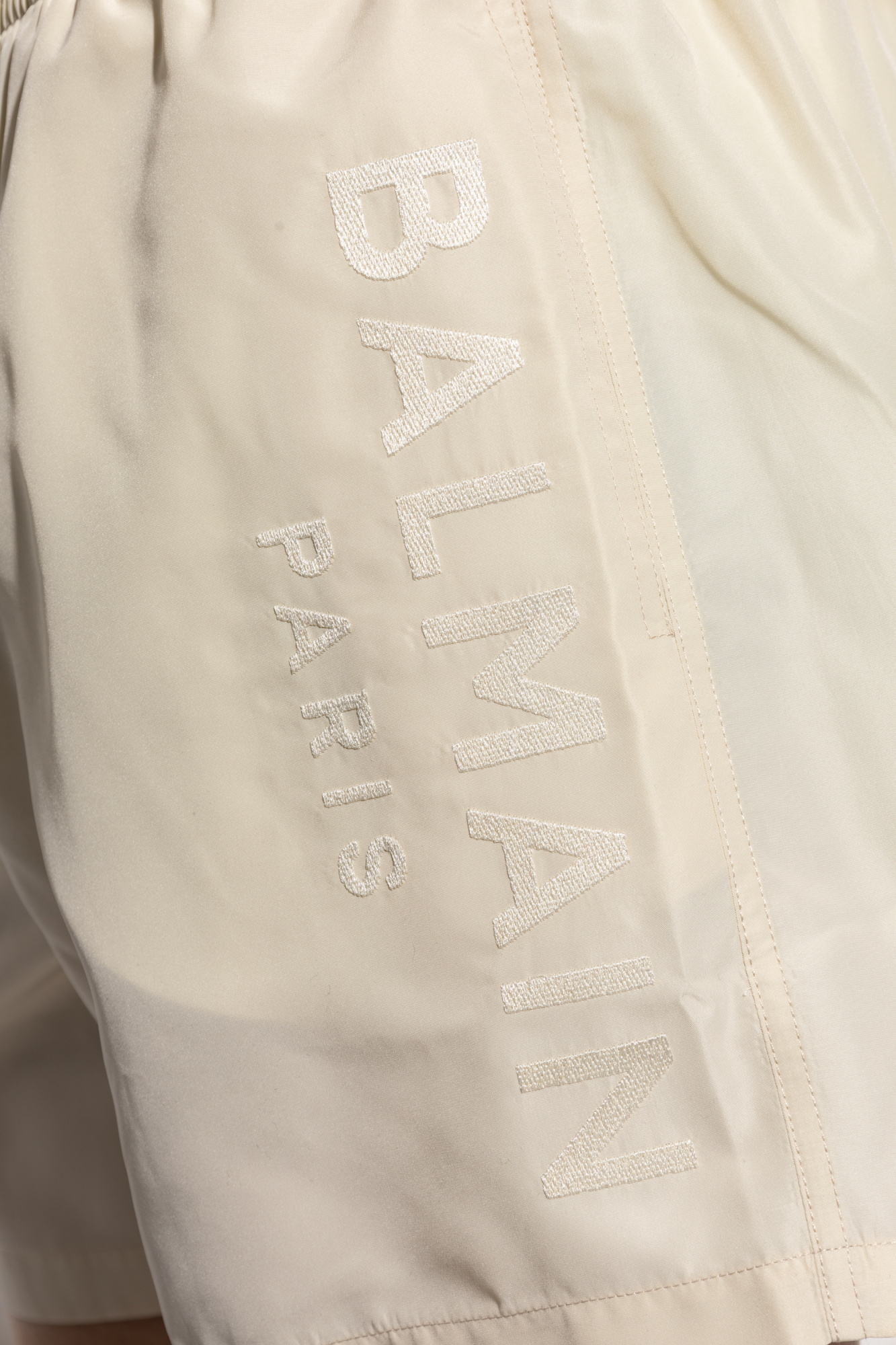 BALMAIN LOGO-APPLIQUÉ SWIM SHORTS
