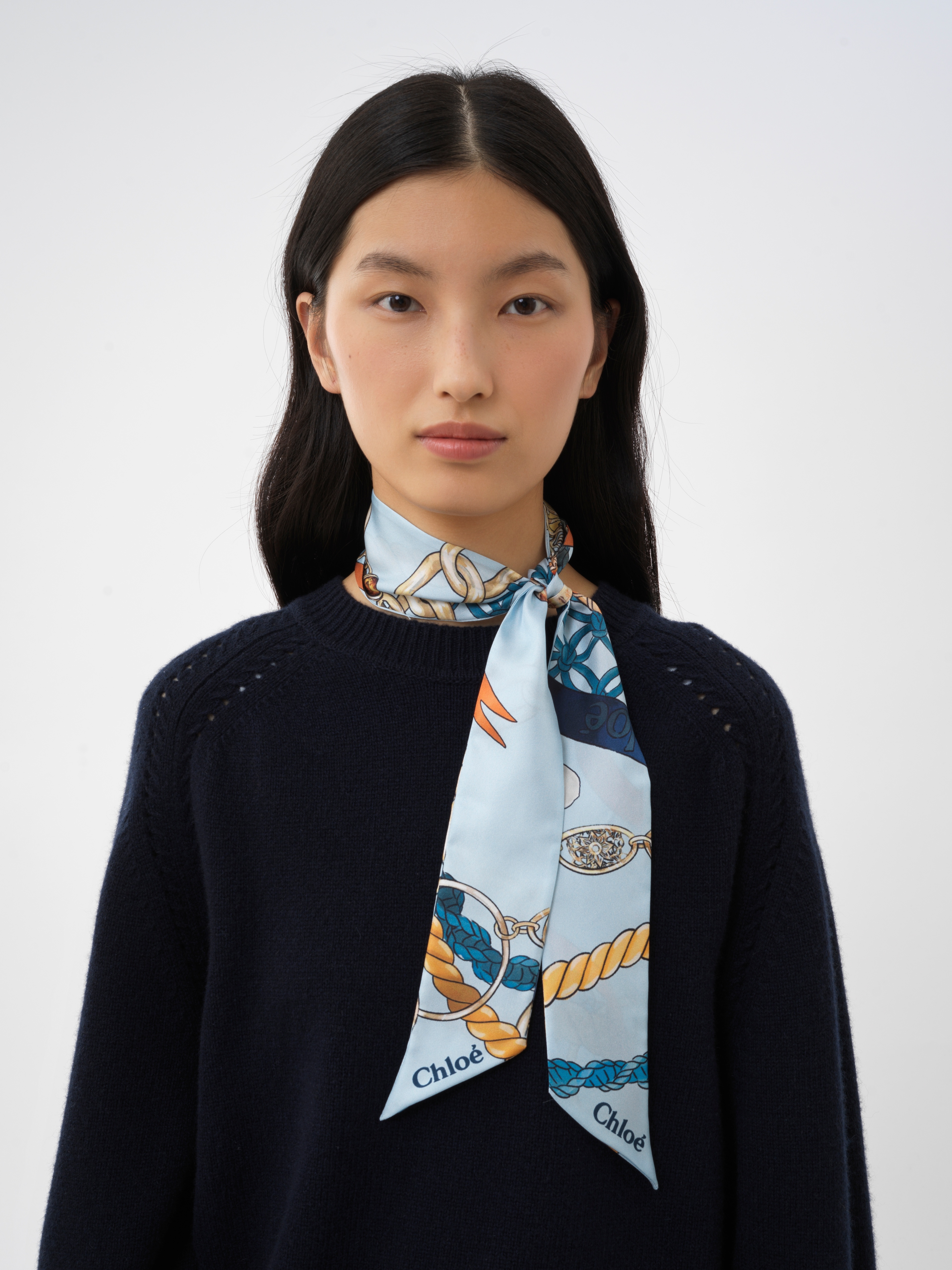 CHLOÉ PATTERN PRINTED SCARF
