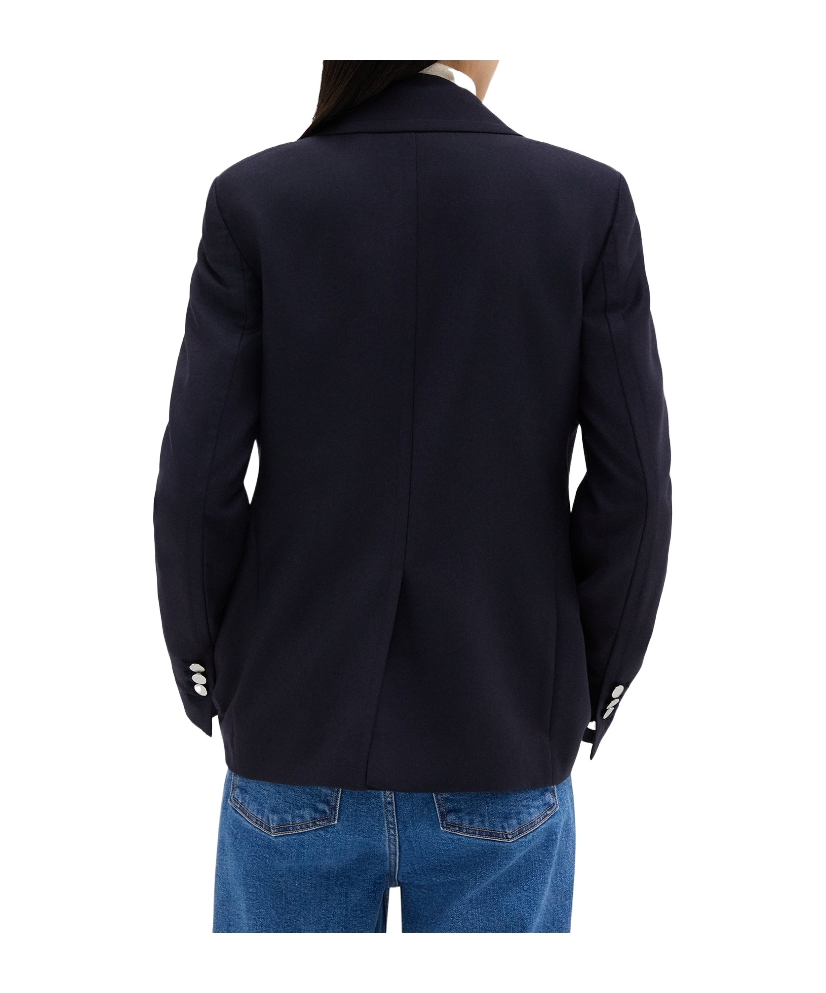 Theory Long-sleeved Suit Coat In Black