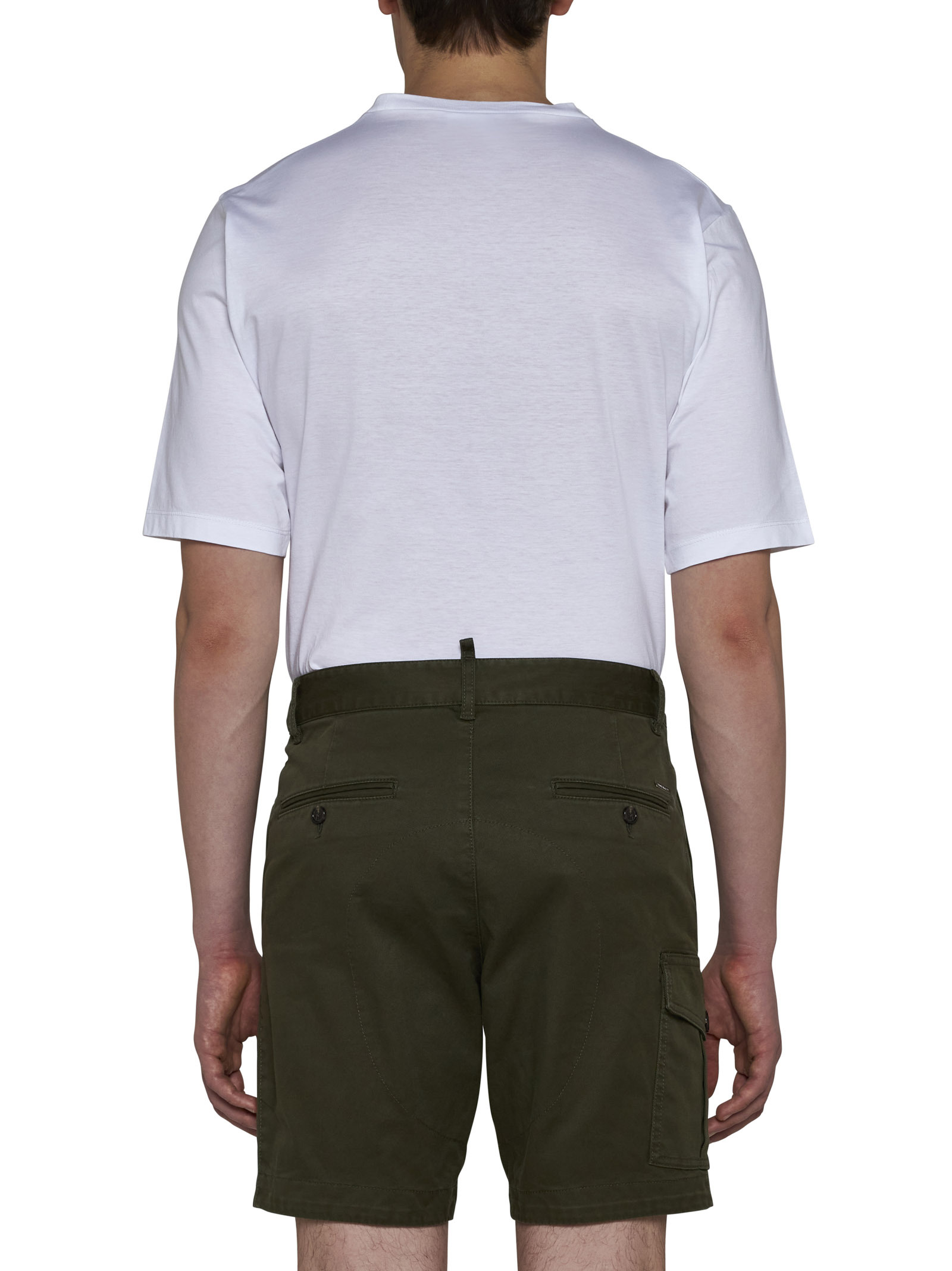 Dsquared2 Cargo Style Shorts Featuring Multiple Pockets In Green