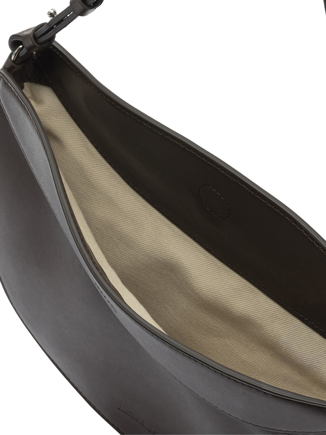 Jacquemus Decorated With A Graphic Pattern And Drawstring Closure. In Brown