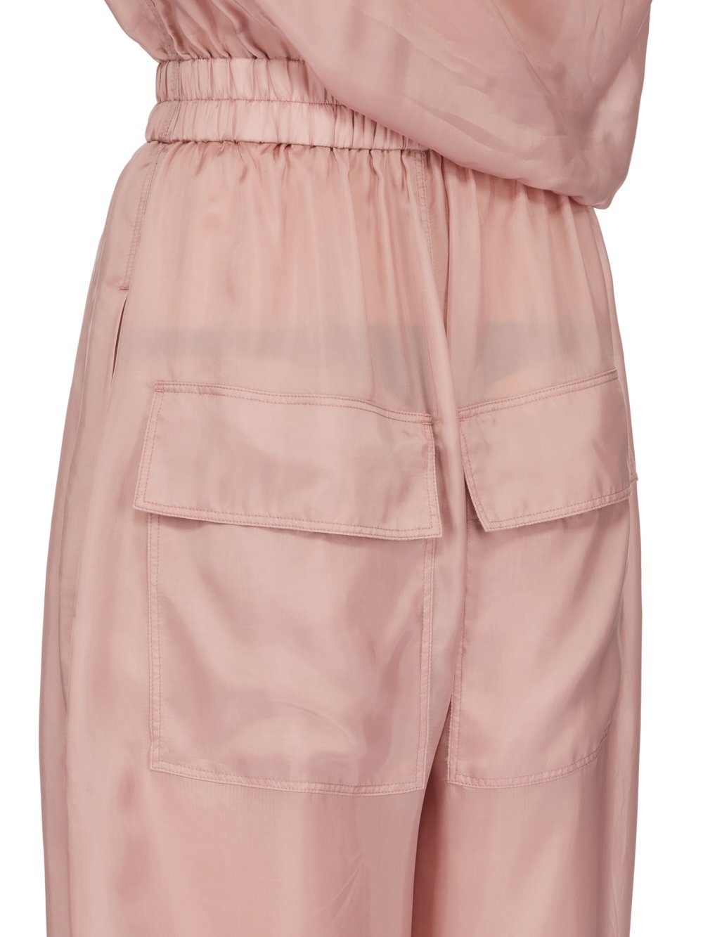 Rick Owens Asymmetric Organza Playsuit In Pink