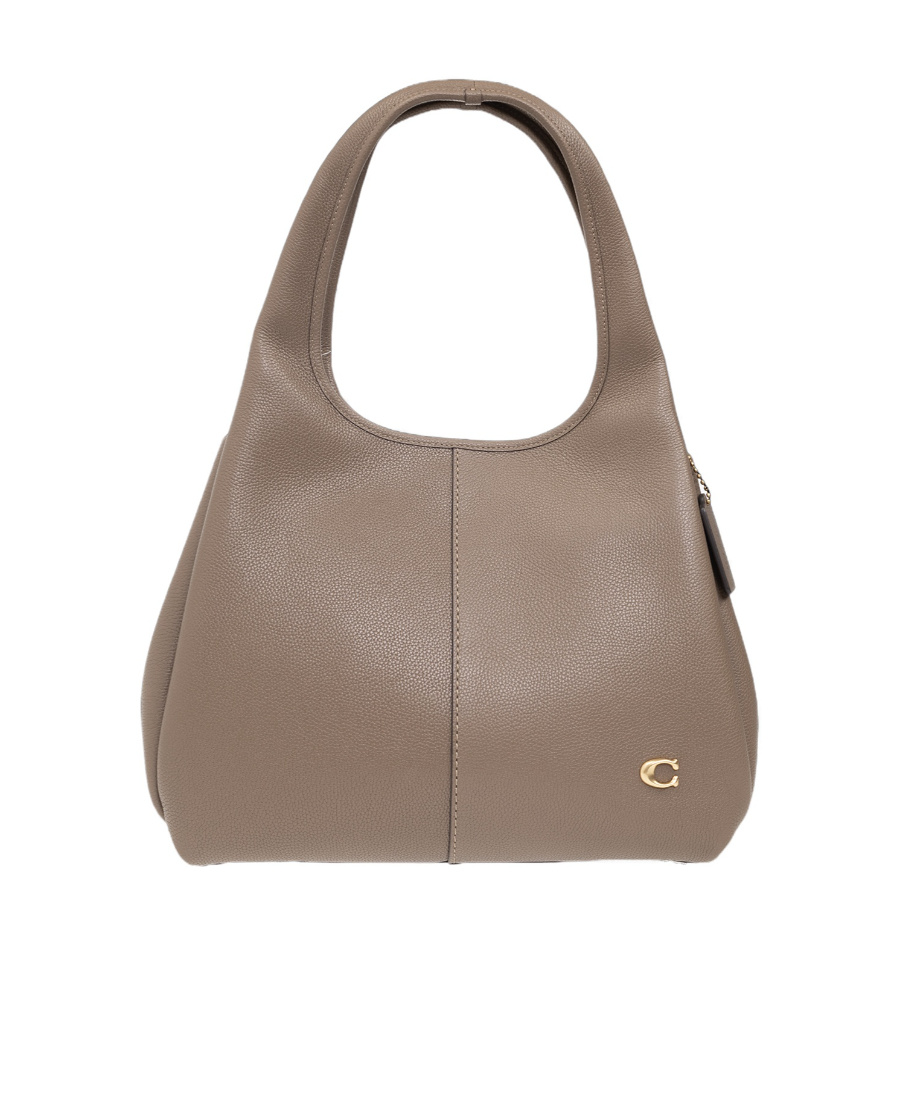 Coach Lana Pebbled-leather Tote Bag In Gray