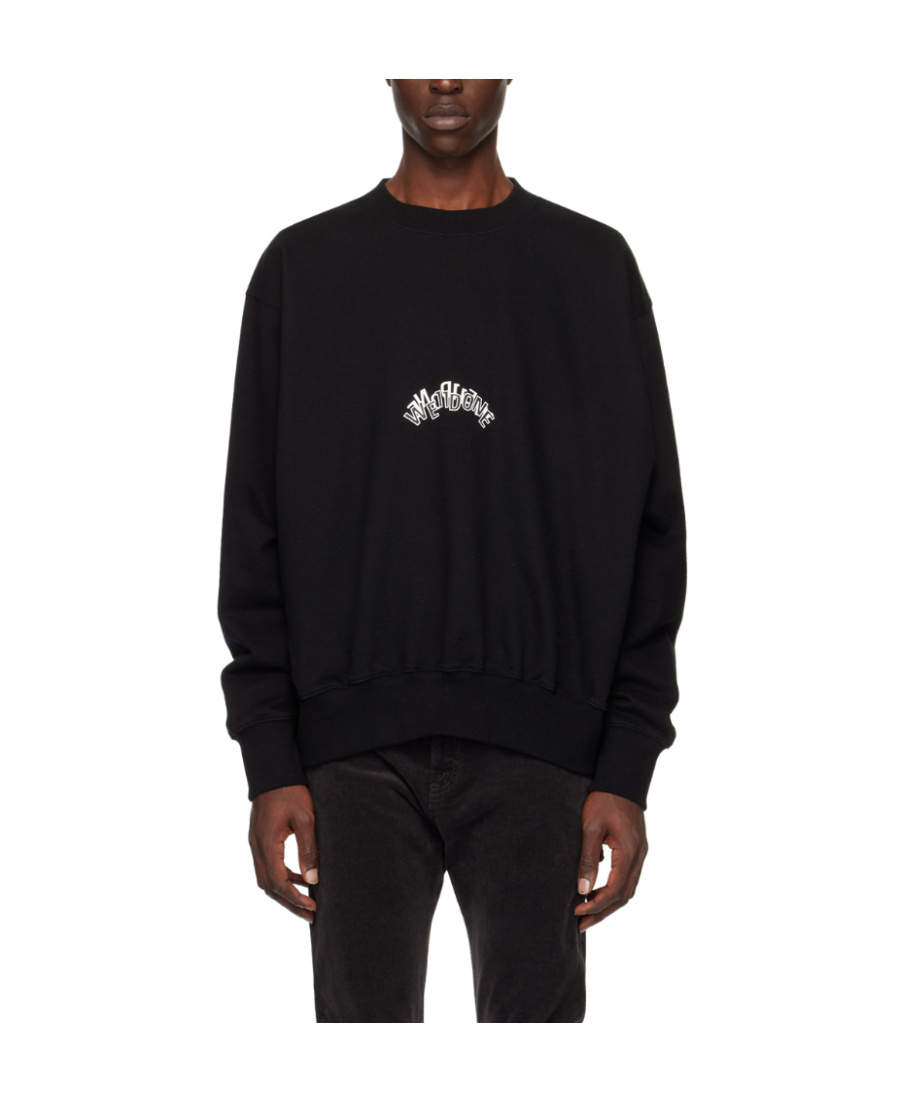 We11 Done Logo Hoodie In Black