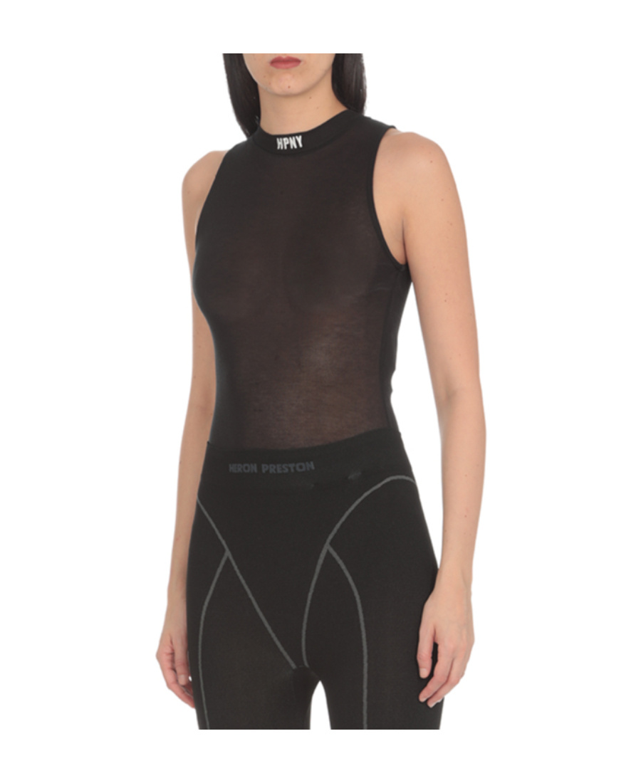 Heron Preston Logo-print Bodysuit In Black