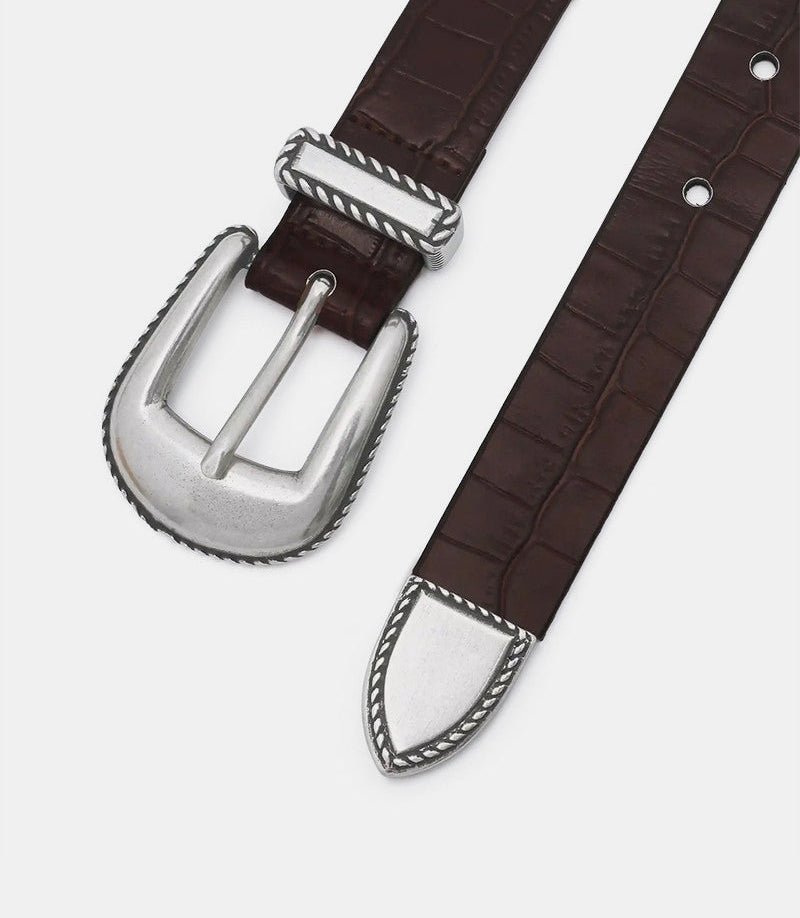 Drôle De Monsieur Logo Belt In Brown