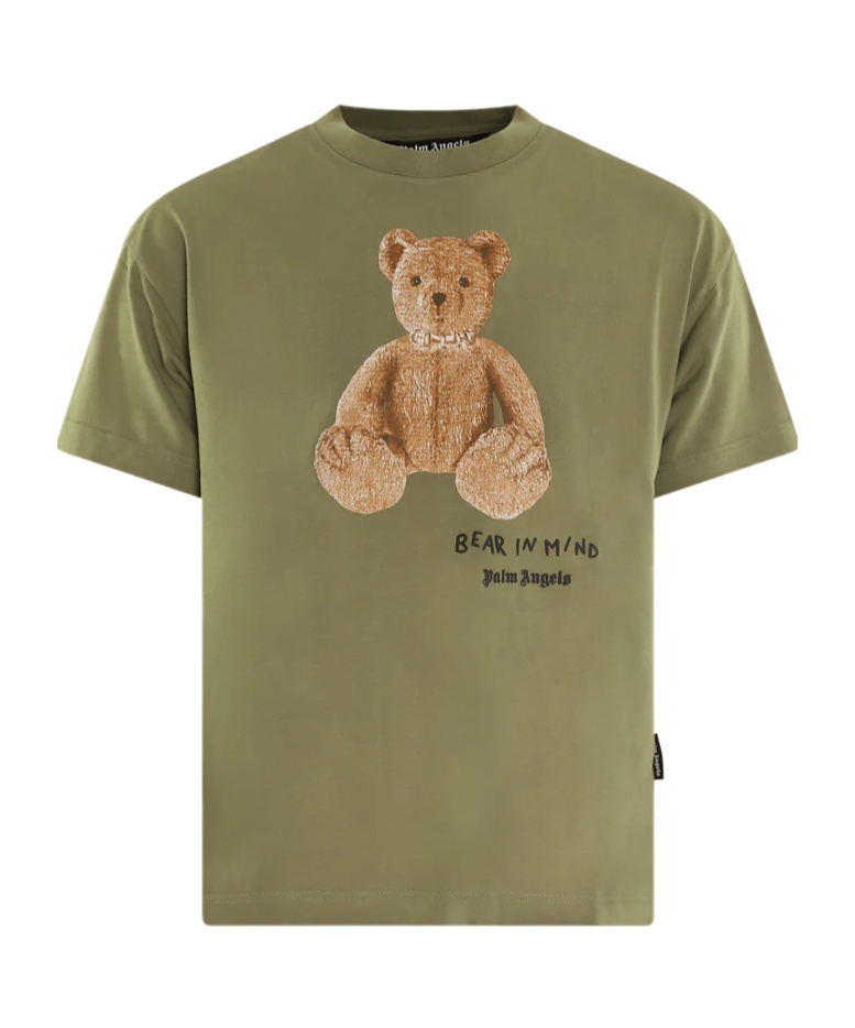 Palm Angels Short Sleeve T-shirt In Green