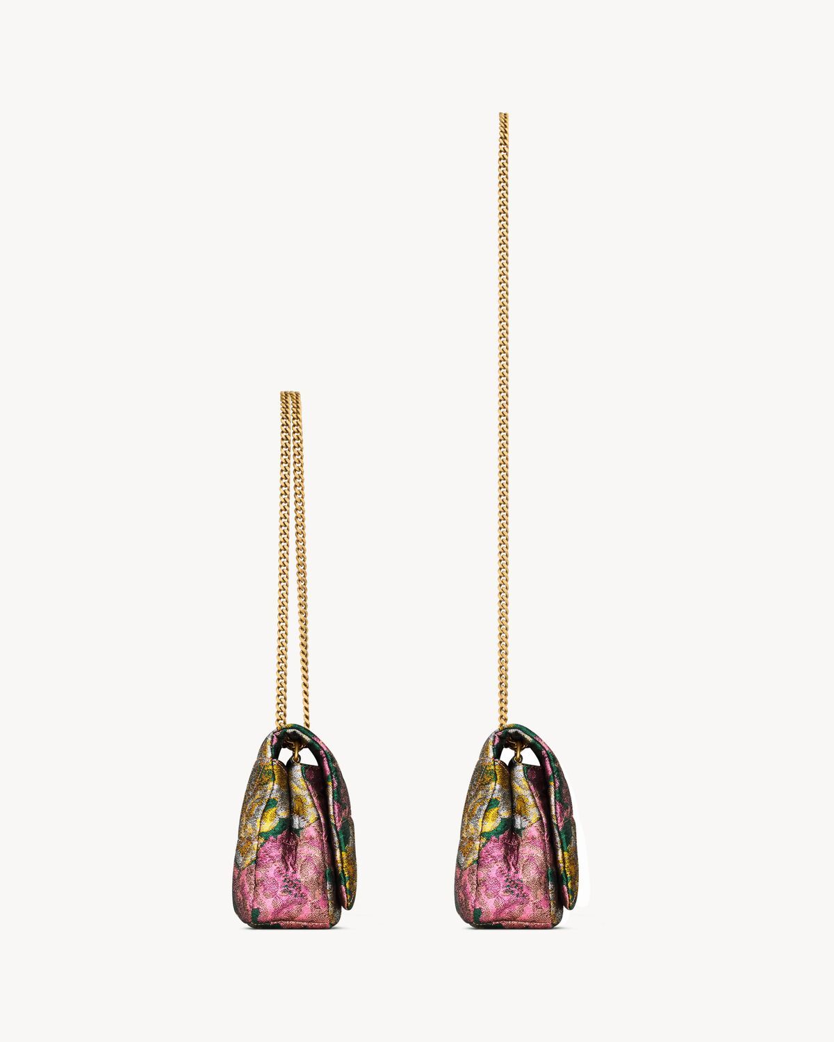 Saint Laurent Jamie Medium In Brocade In Multicolor
