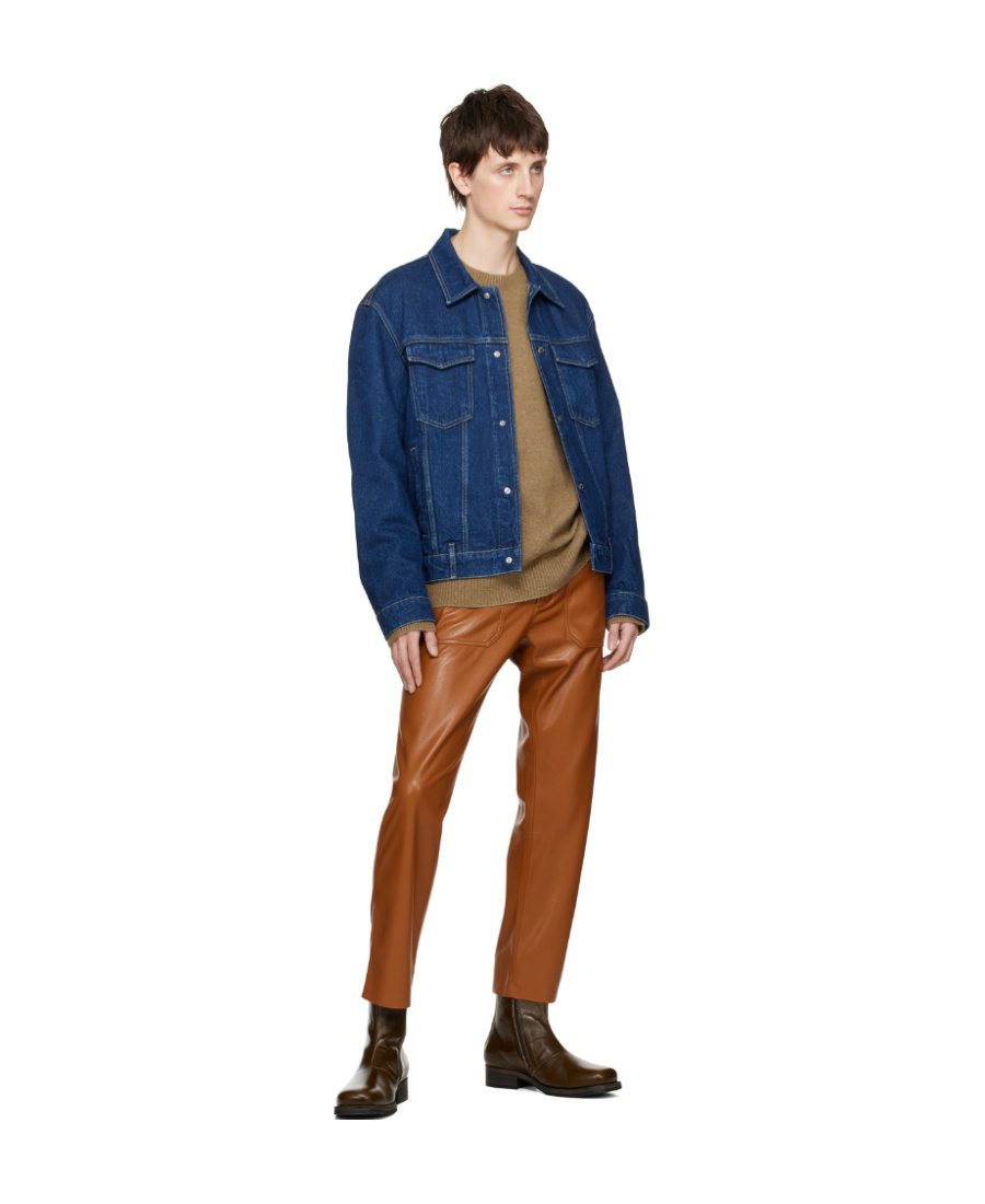 Nanushka Classic Denim Jacket In Blue