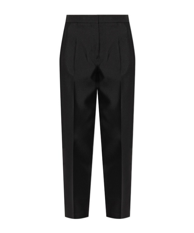 Jil Sander Elasticated Straight-leg Trousers In Black