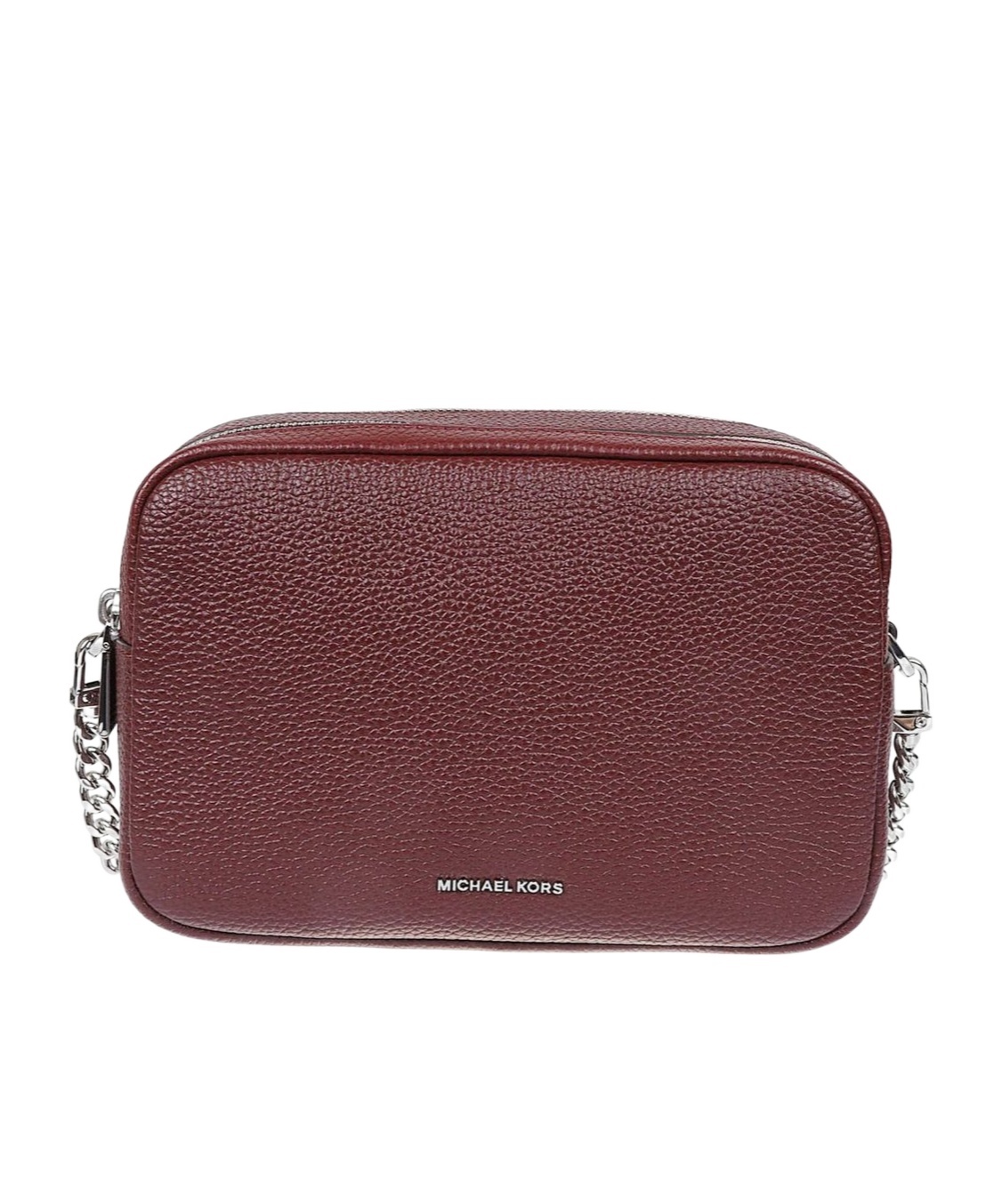 Michael Michael Kors Bryant Medium Pebbled Camera Crossbody Bag In Burgundy