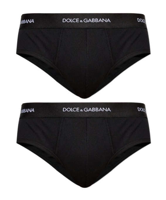 Dolce & Gabbana Underwear Briefs Bi Pack In Black