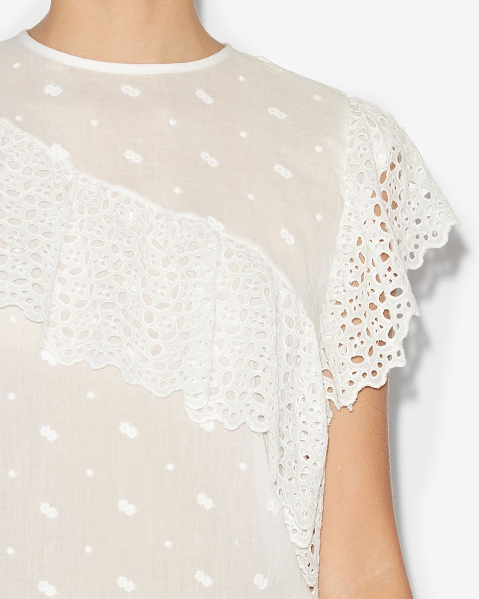 Isabel Marant Étoile Sorani Broderie-anglaise Blouse In White
