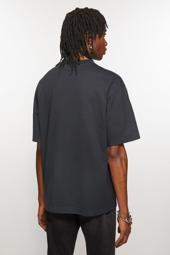 Acne Studios Logo-print Cotton T-shirt In Black
