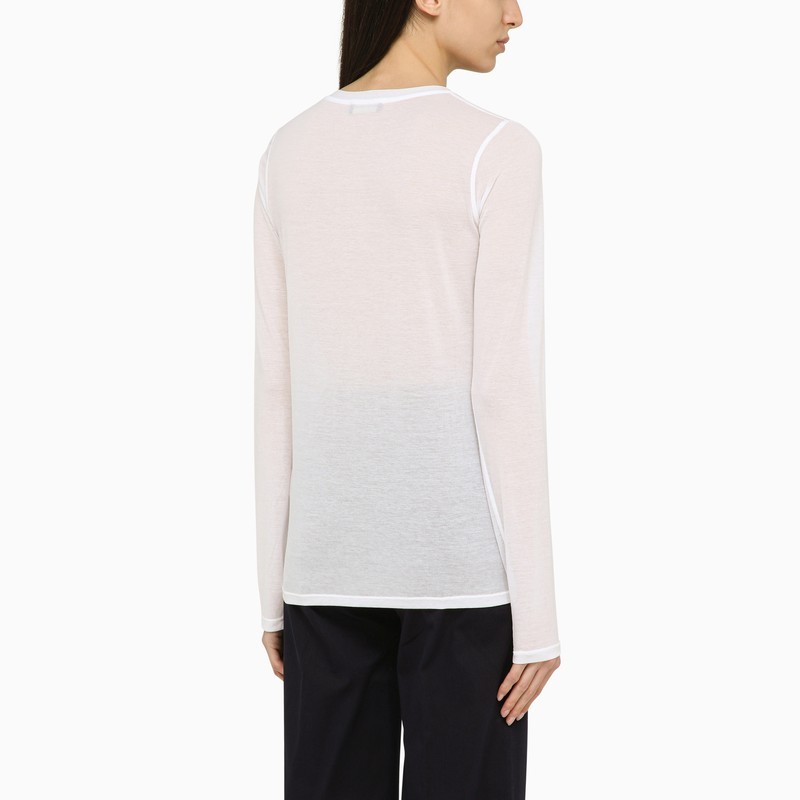 Roberto Collina Translucent Design T-shirt In Pink