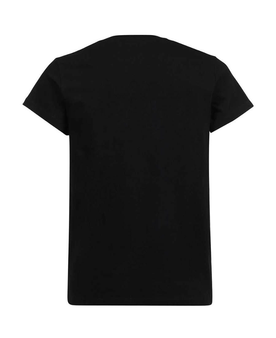 Jil Sander V-neck Cotton T-shirt In Black