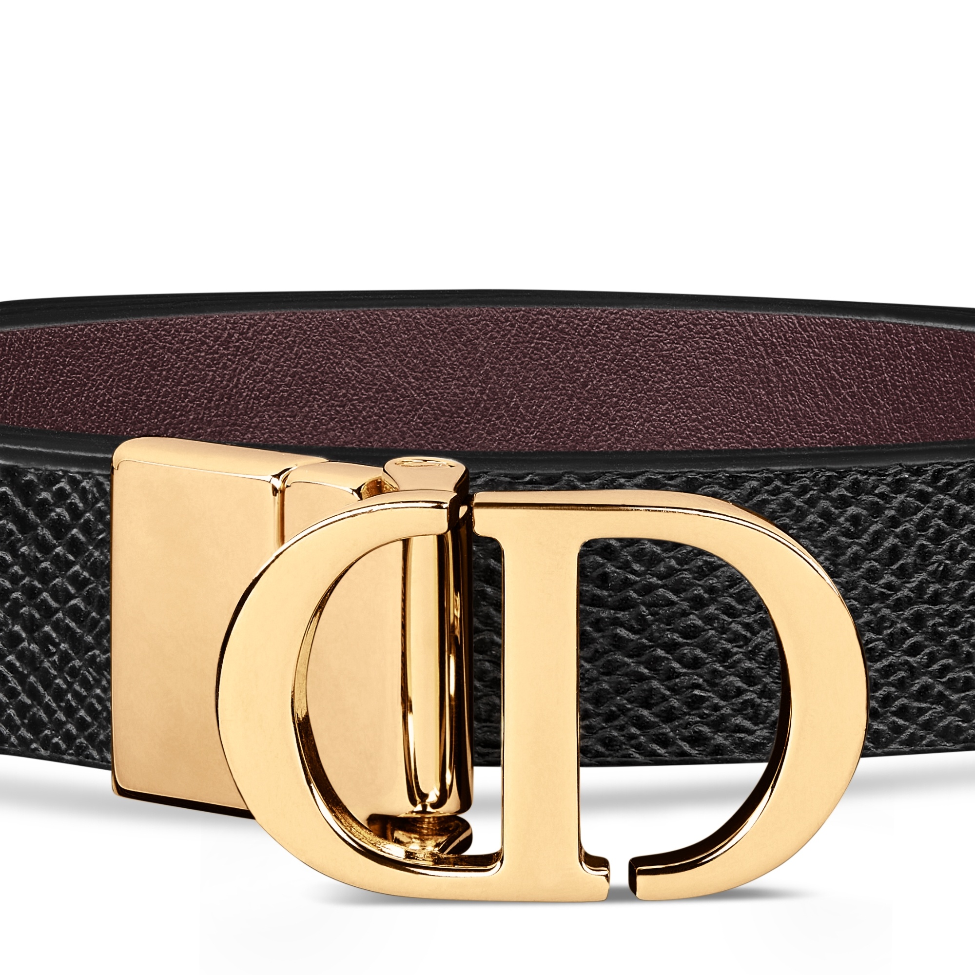 Dior 30 Montaigne Reversible Belt In Black