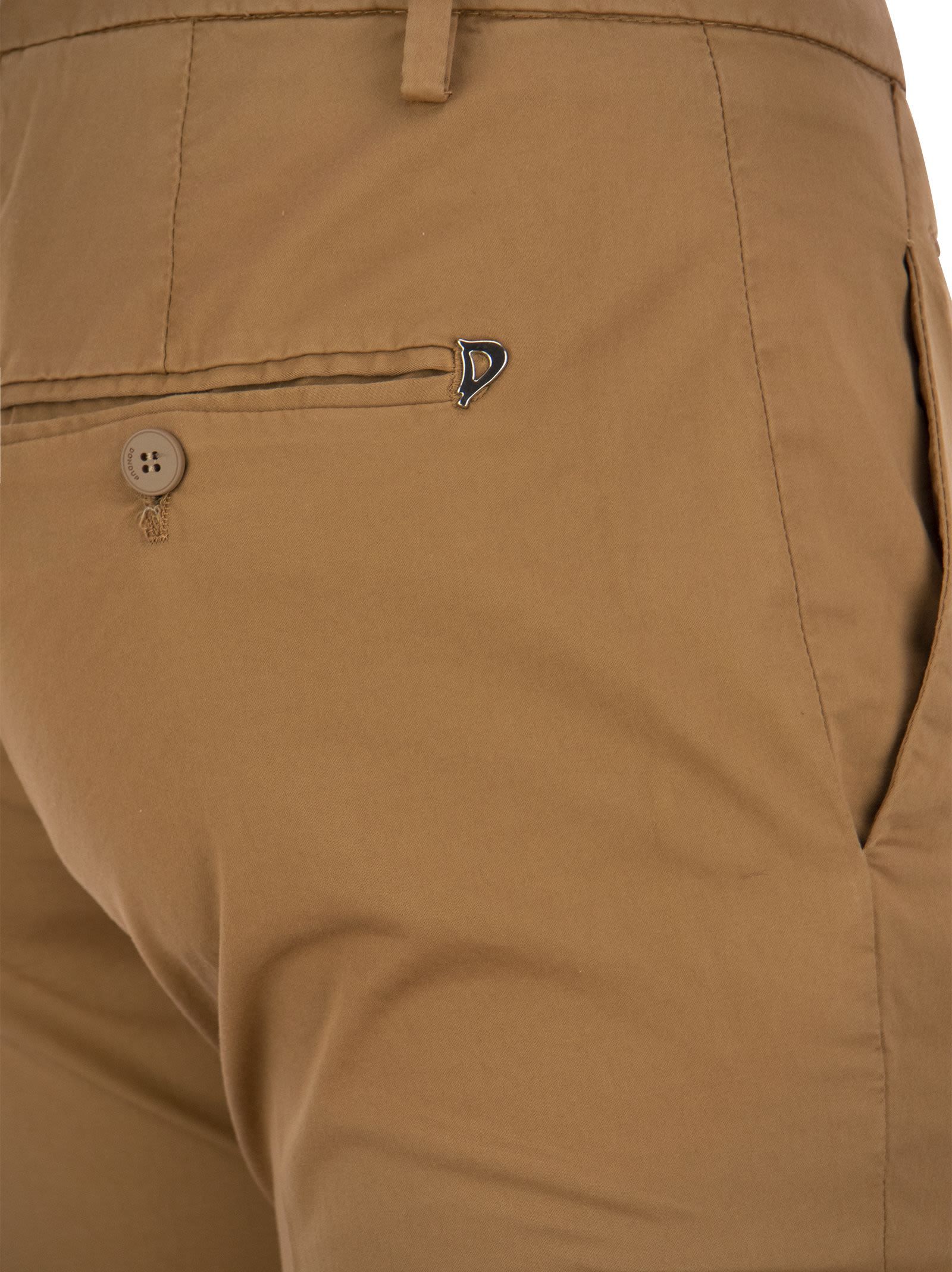 Dondup Woman Pants Camel Size 32 Cotton, Polyester, Elastane In Brown
