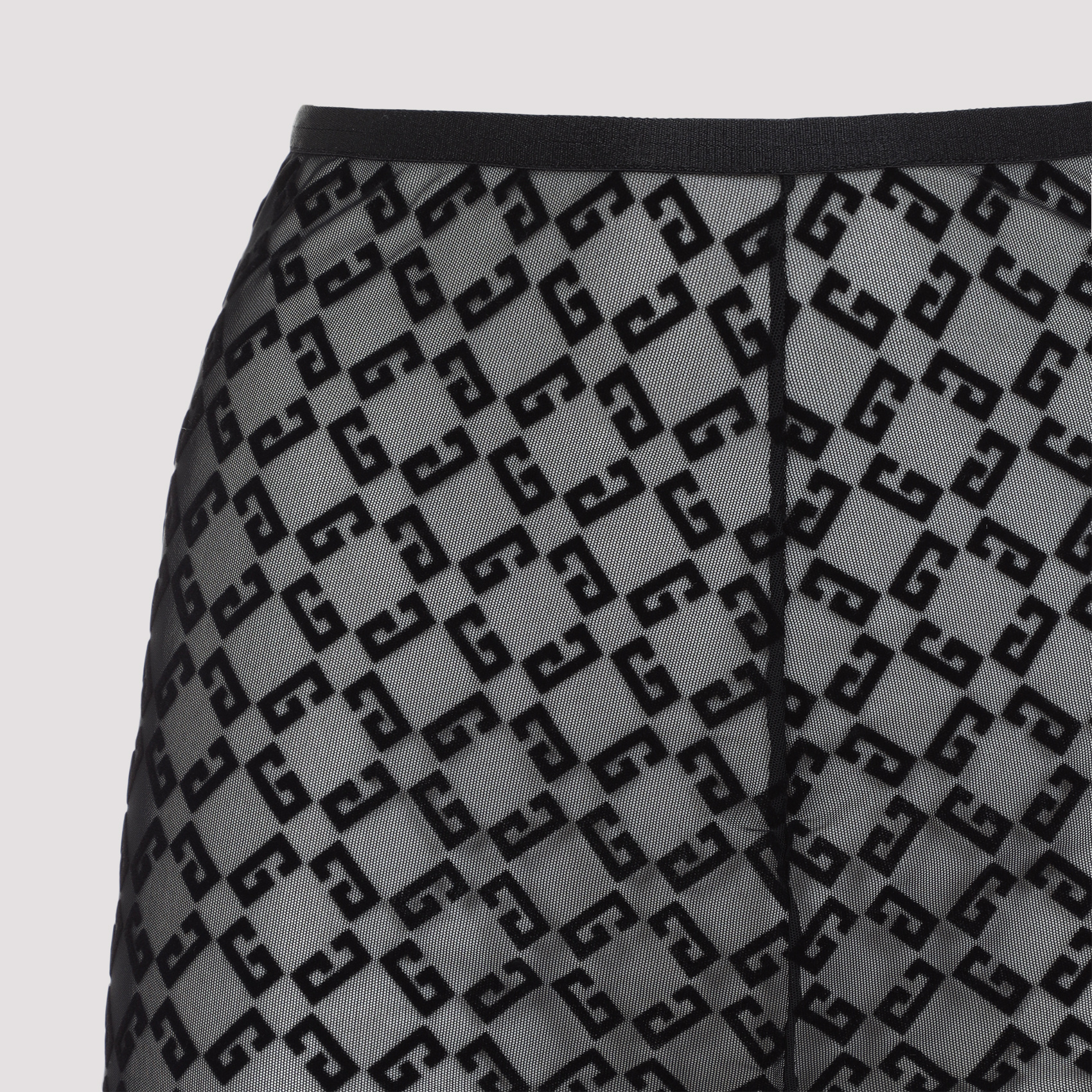 Givenchy Fitted Leggings With Distinctive Pattern And High Waistband In Black