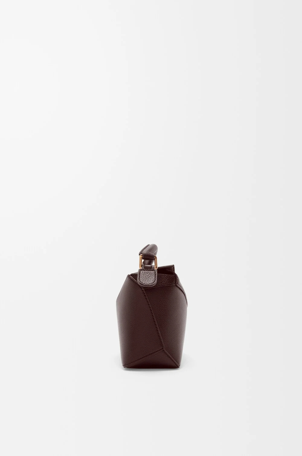 Loewe Puzzle Edge Mini Leather Handbag In Brown