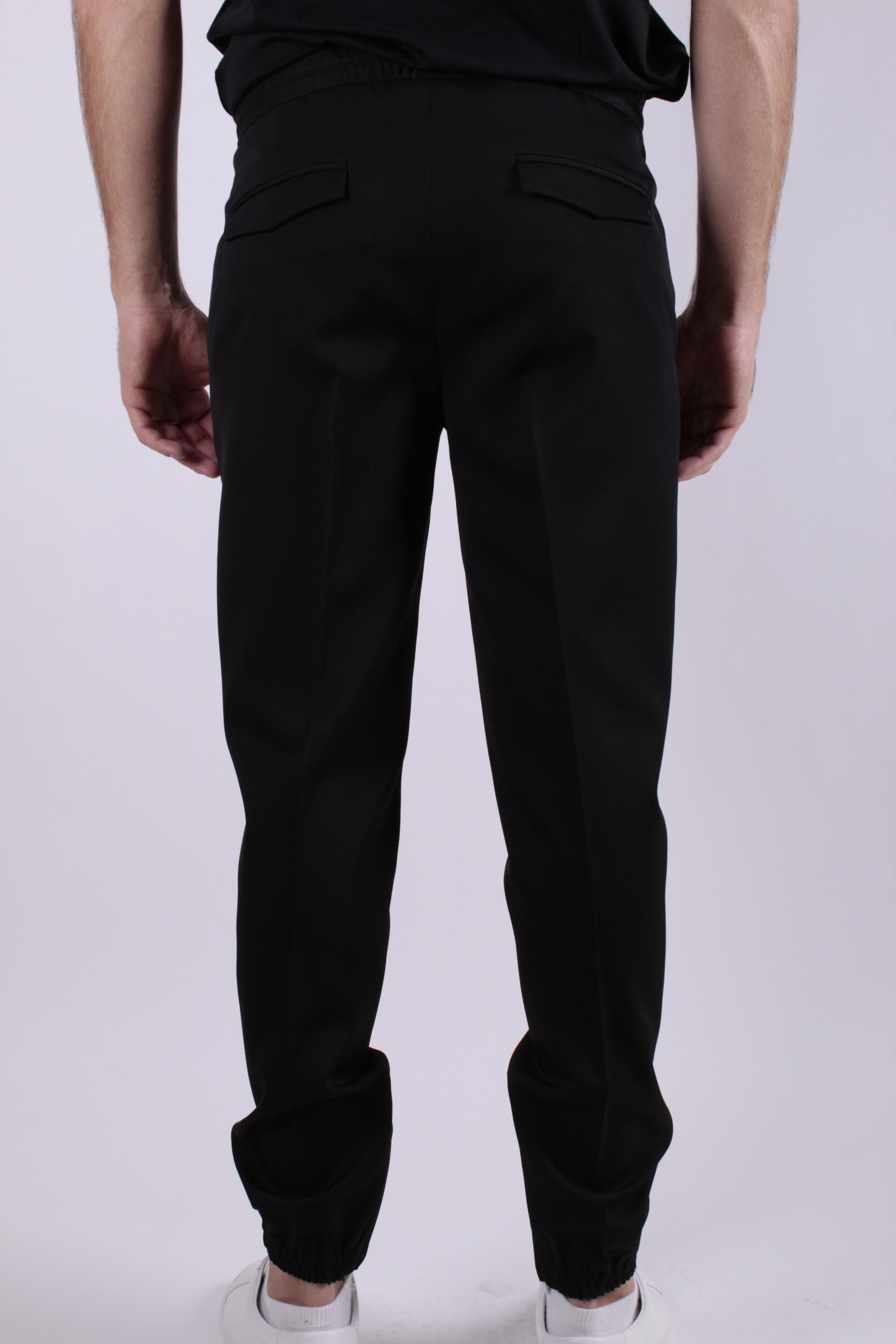 Dior Dark Blue Drawstring Sweatpants In Black